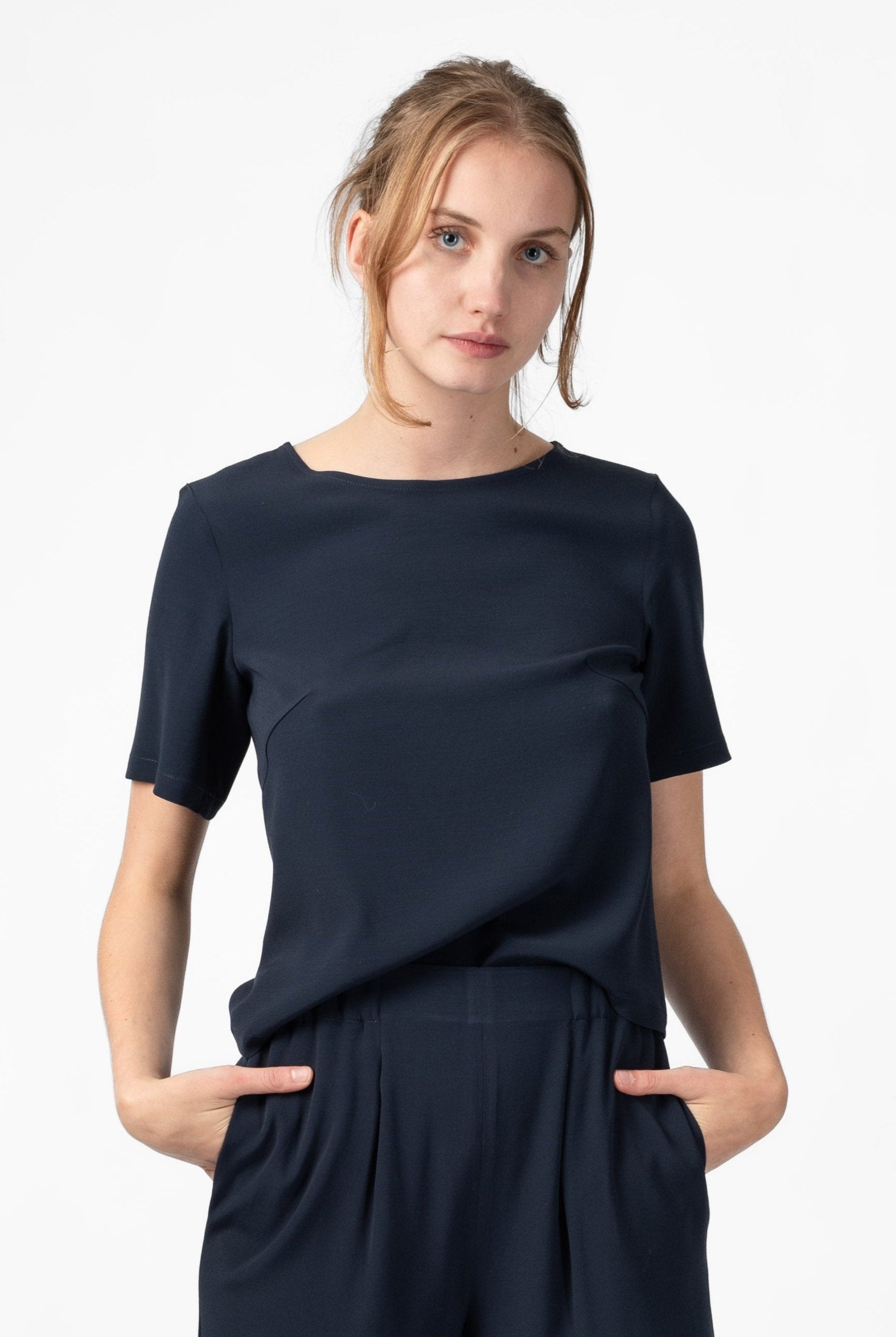 NNIstudio - BOLD Shirt - india ink blue - XS/S -