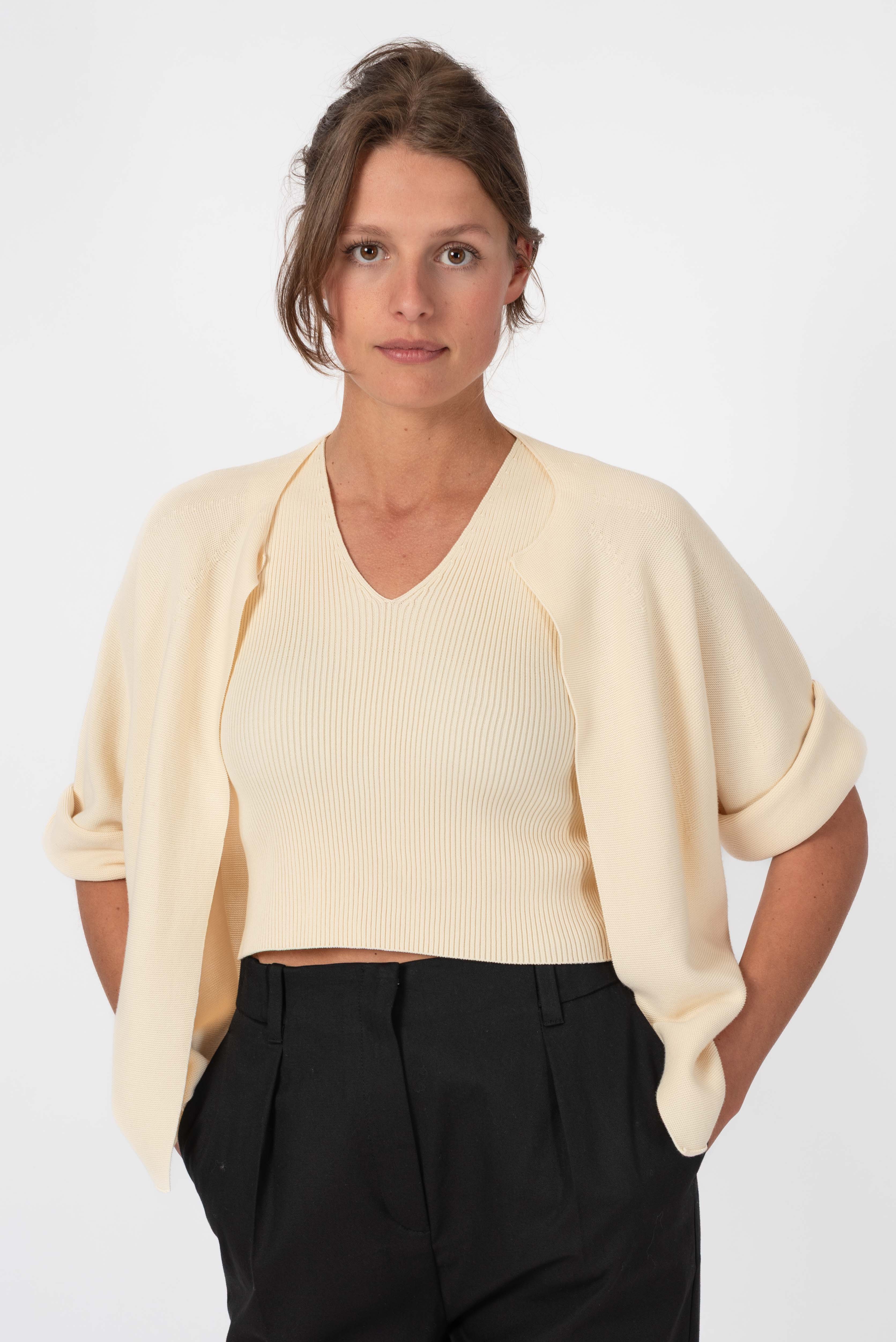 NNIstudio - BOXY Strick - Jacke - Phantom Black - XS -