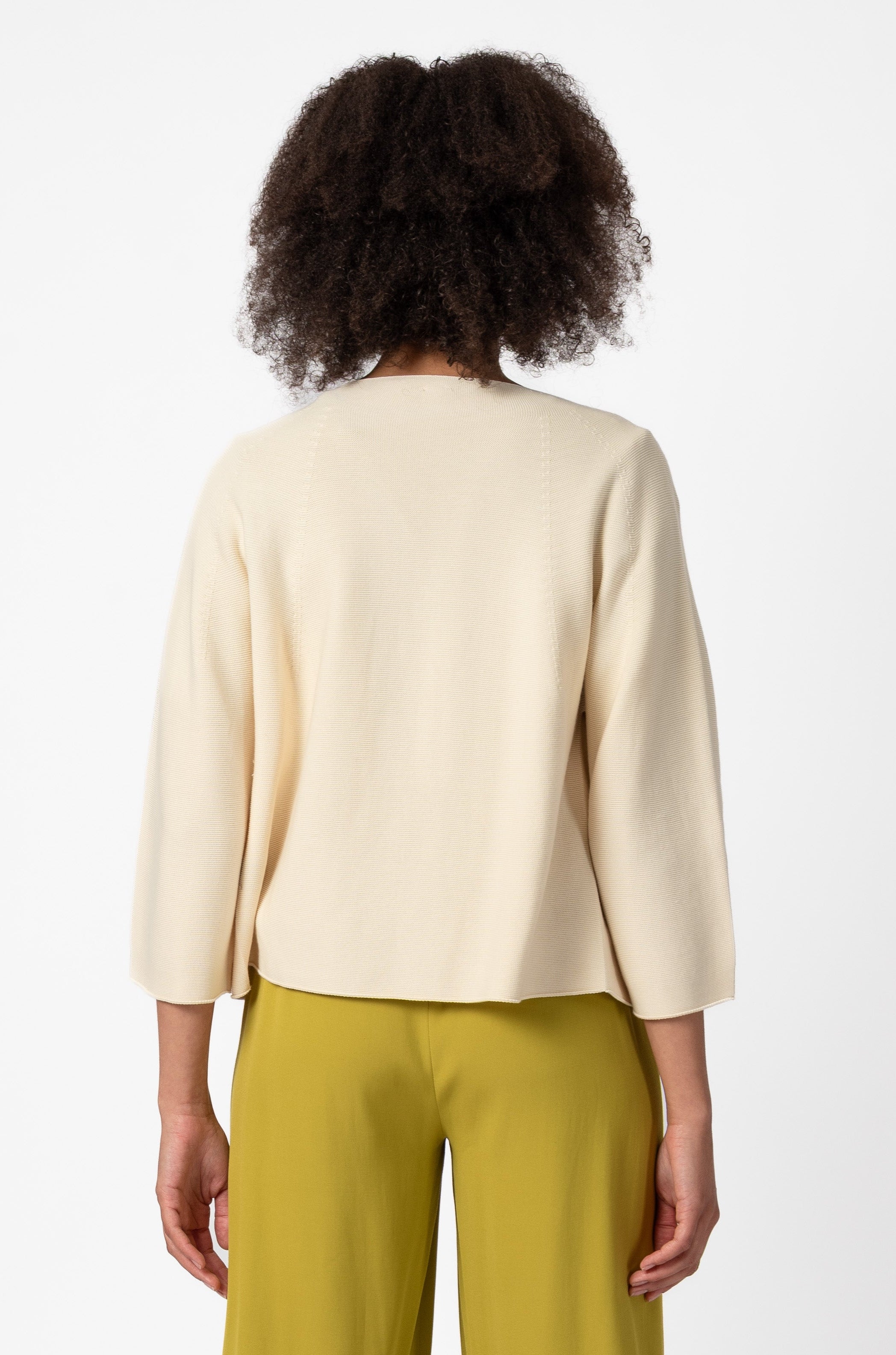 NNIstudio - BOXY Strick - Jacke - Phantom Black - XS -