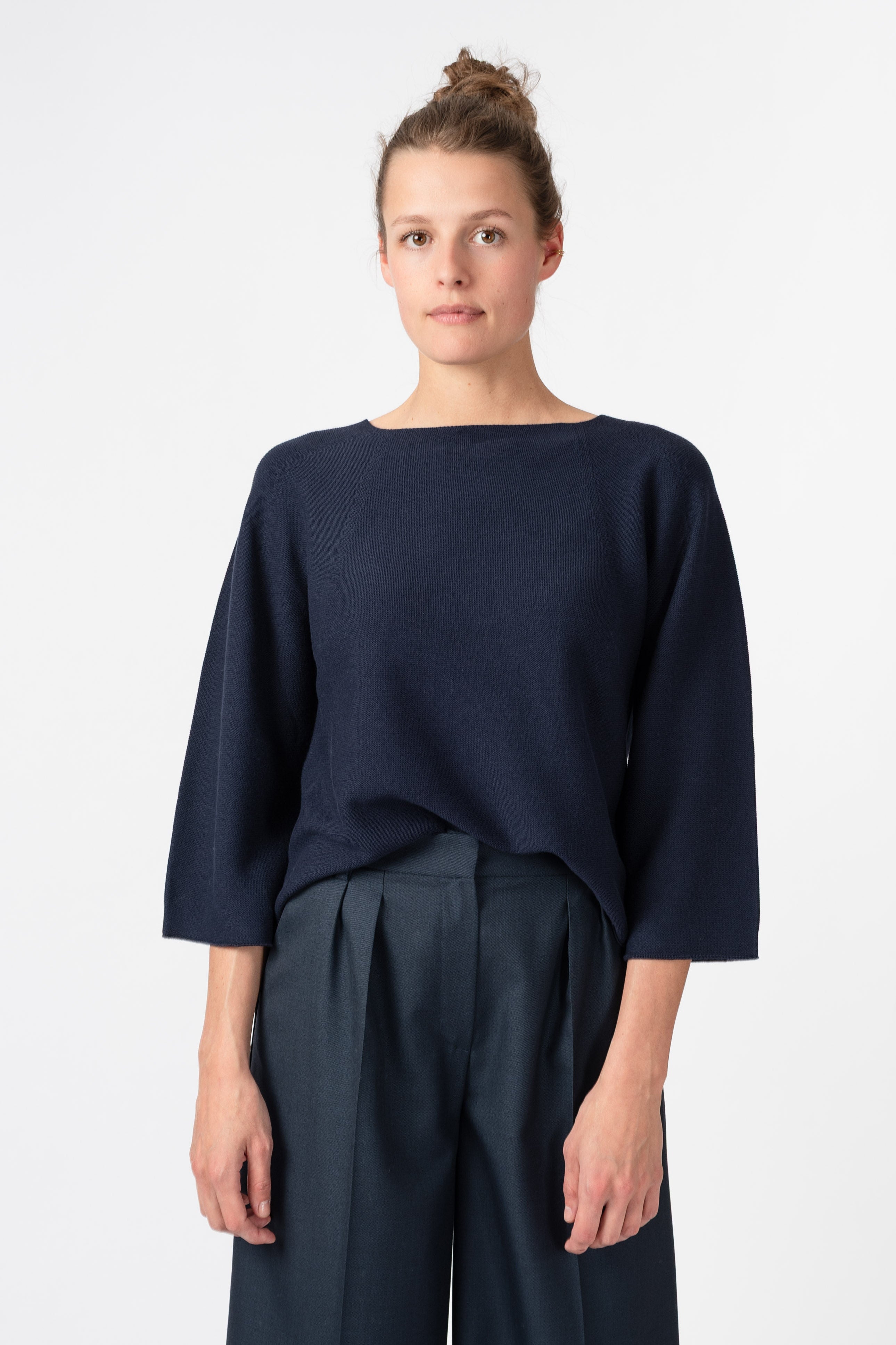 NNIstudio - BOXY Strick - Pullover - Insignia Blue - XS -