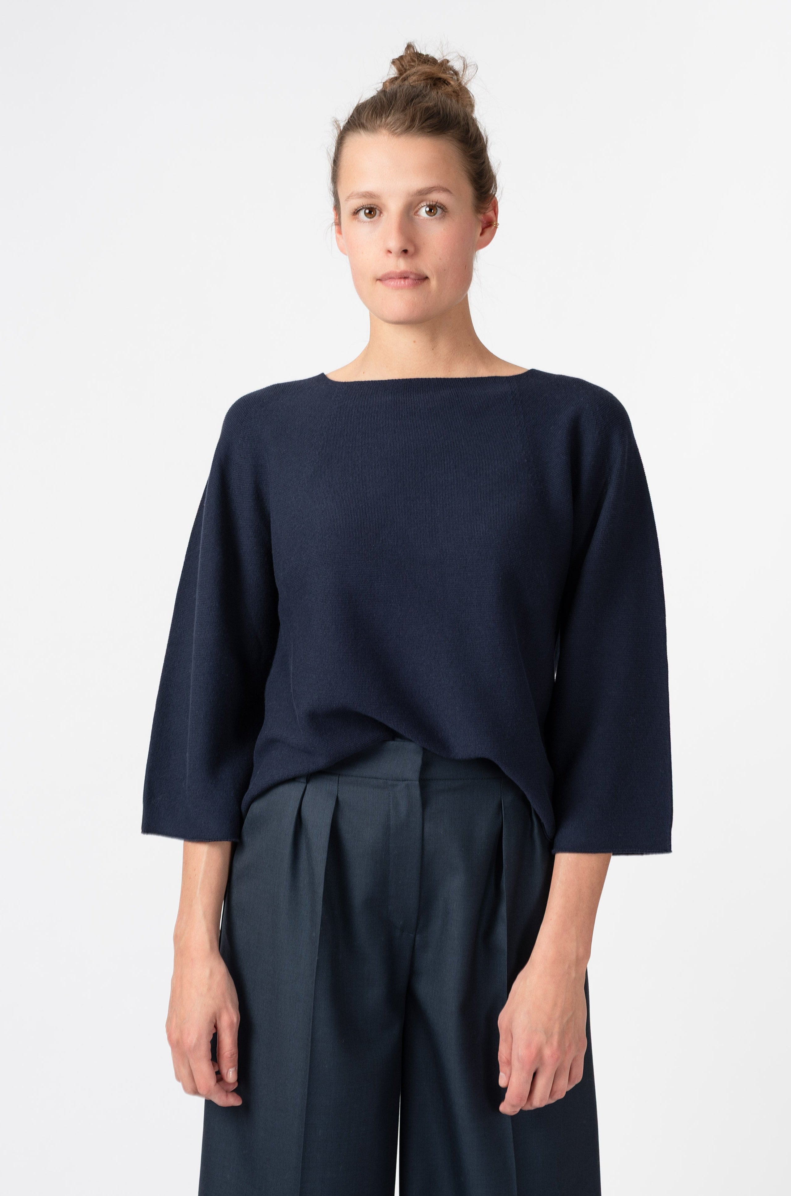 NNIstudio - BOXY Strick - Pullover - Insignia Blue - XS -
