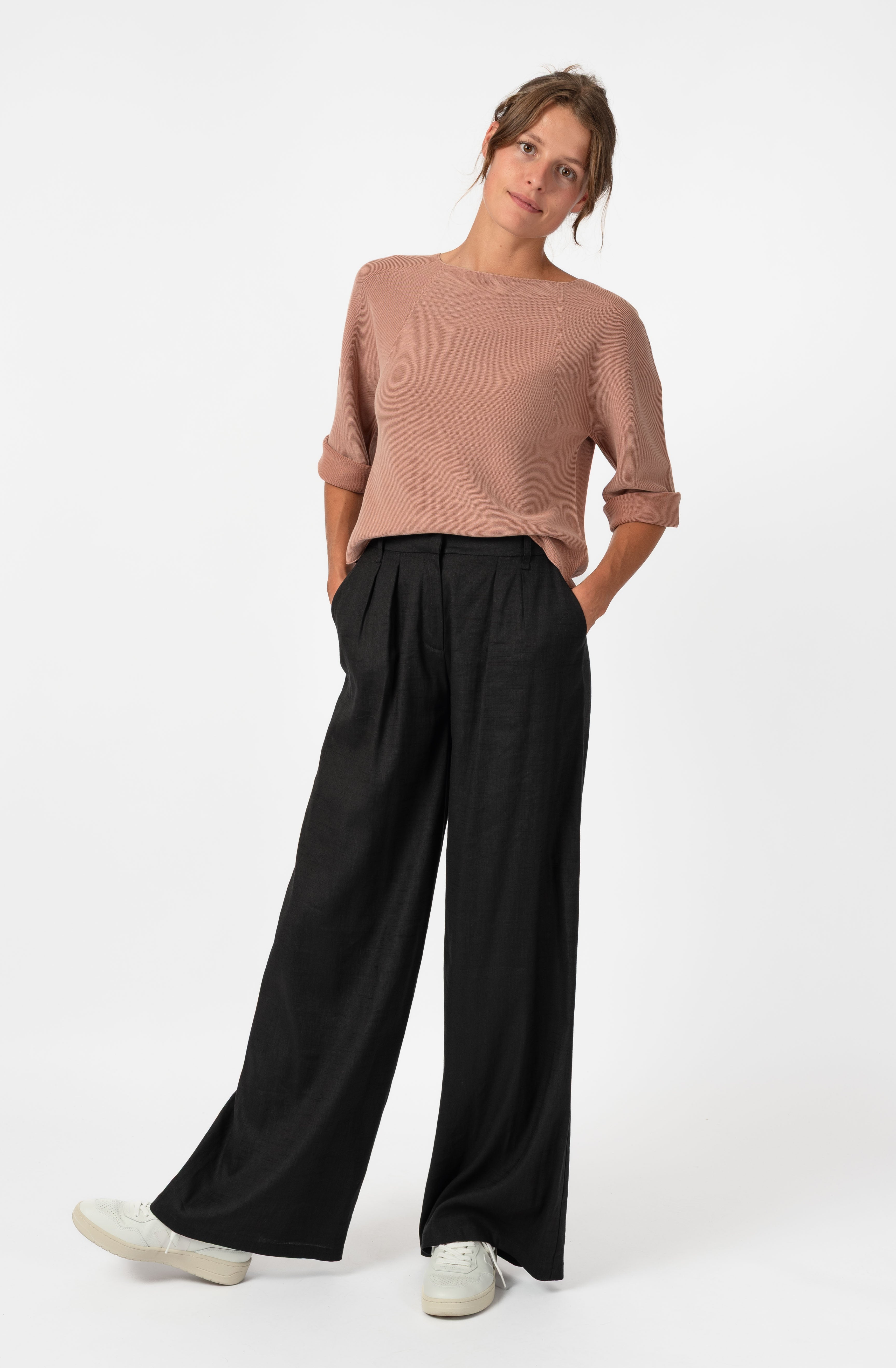 NNIstudio - BOXY Strick - Pullover - Sunburn (Piece Dyed) - XS -
