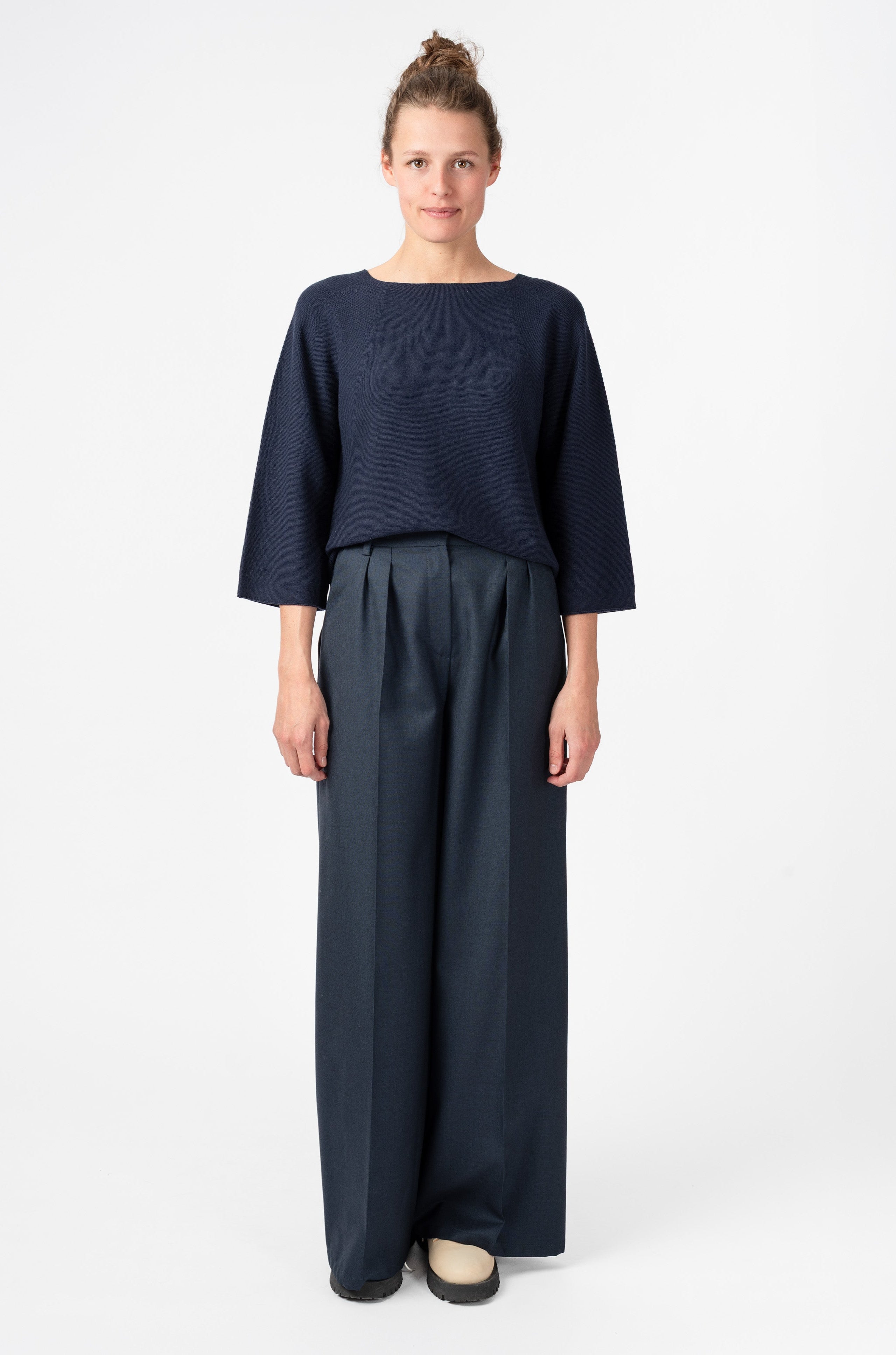 NNIstudio - BOXY Strick - Pullover - Sunburn (Piece Dyed) - XS -