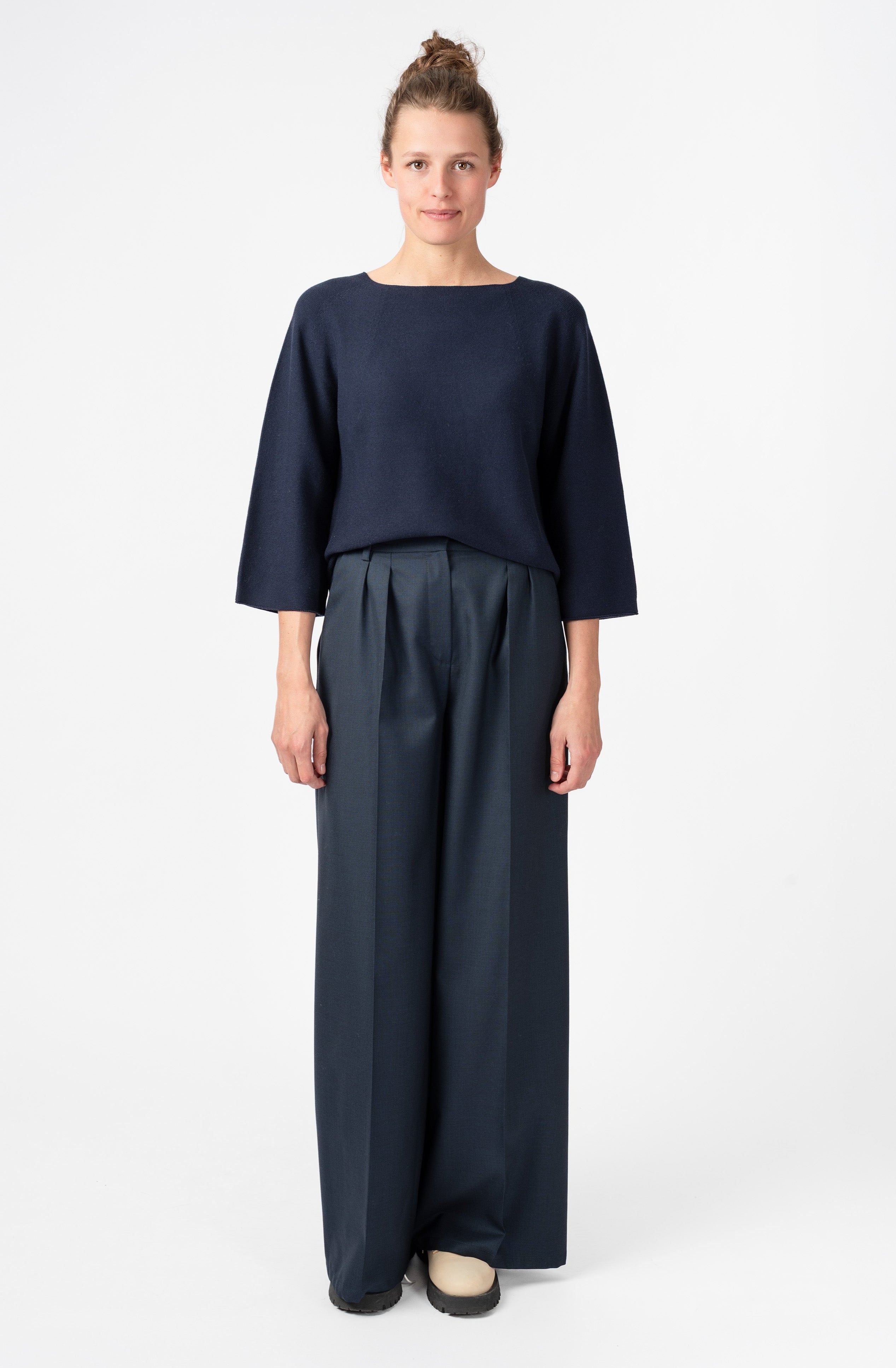 NNIstudio - BOXY Strick - Pullover - Sunburn (Piece Dyed) - XS -