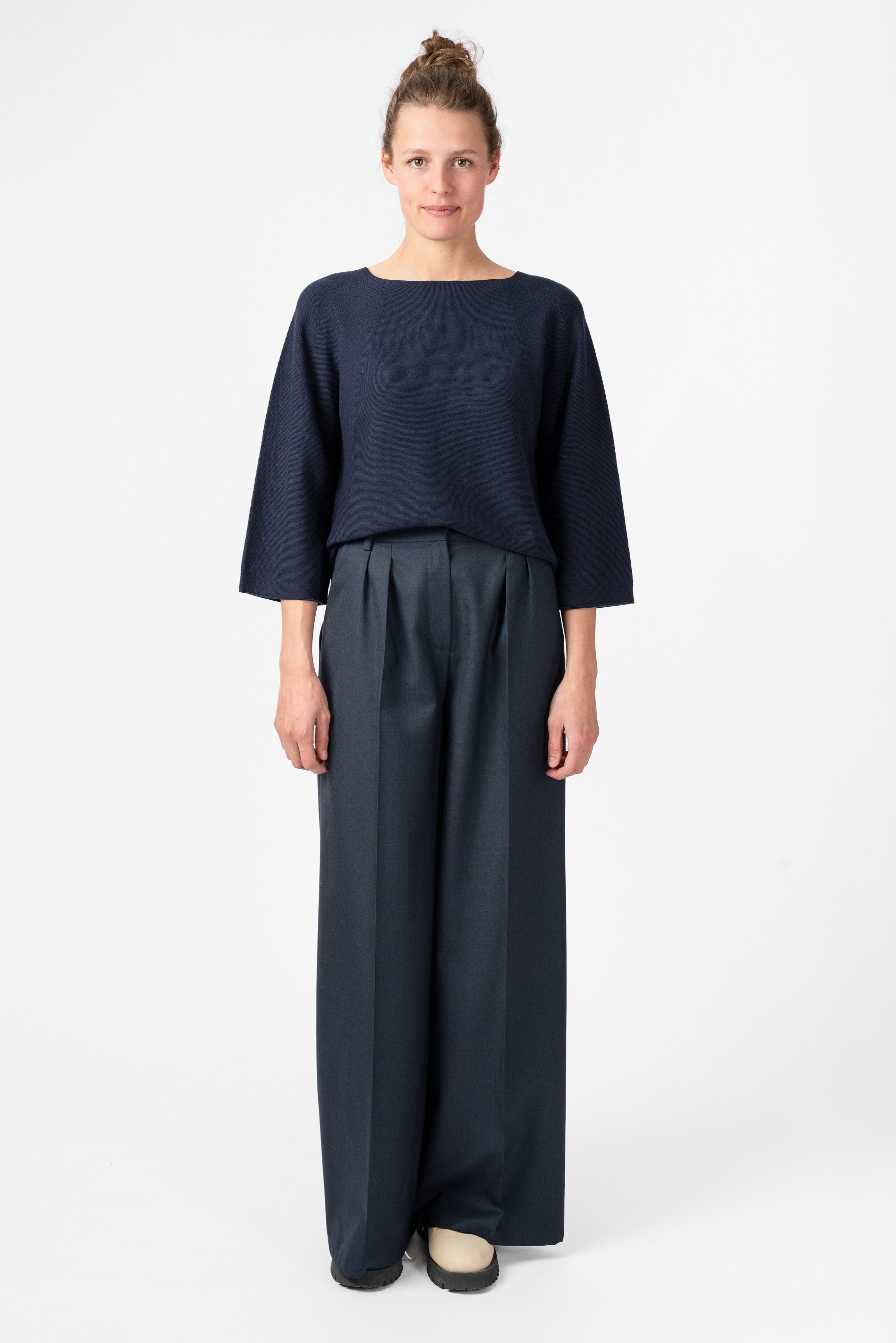 NNIstudio - BOXY Strick - Pullover - Sunburn (Piece Dyed) - XS -