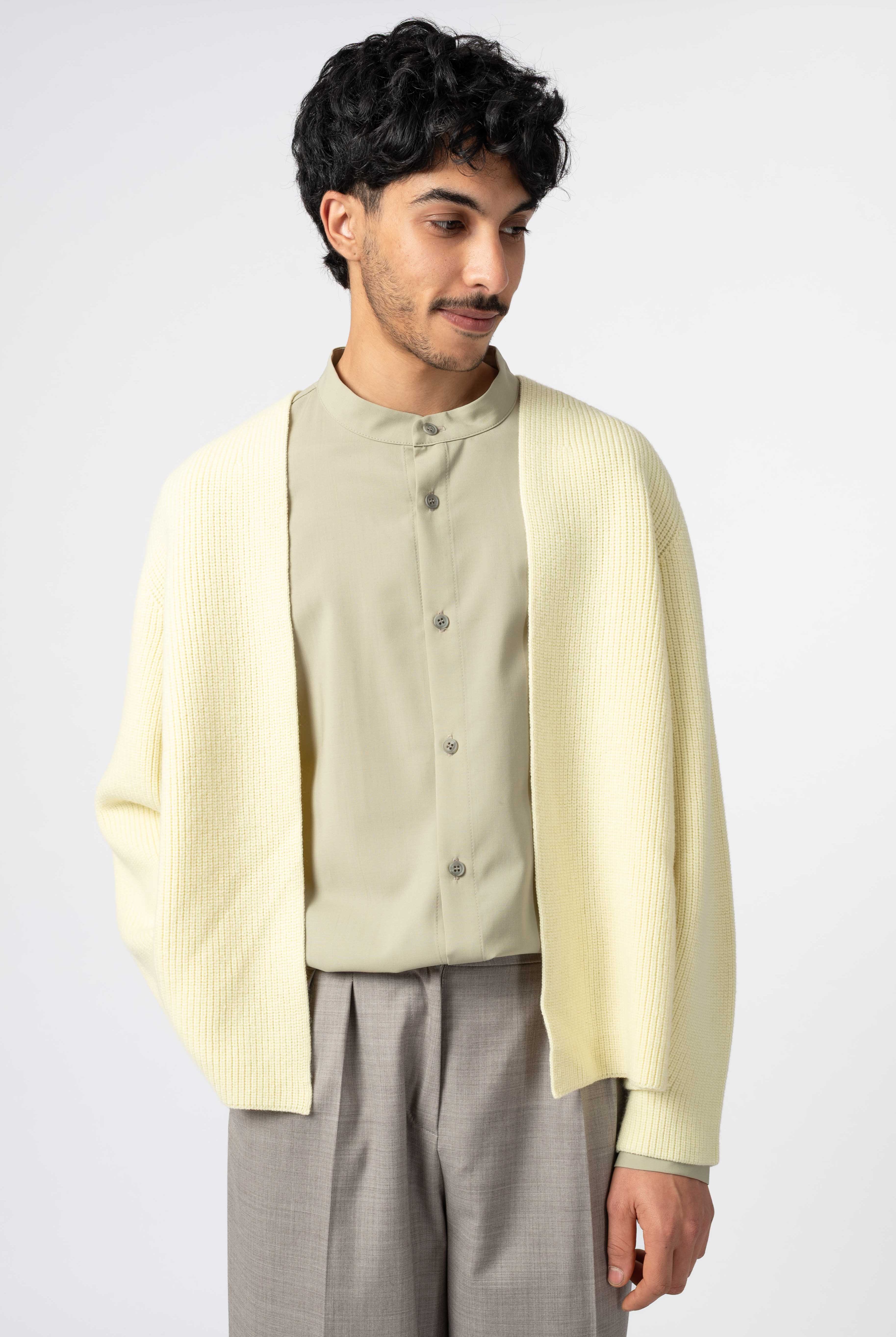 NNIstudio - CARDIGAN 2.0 Wool - Chocolate Brown - S -