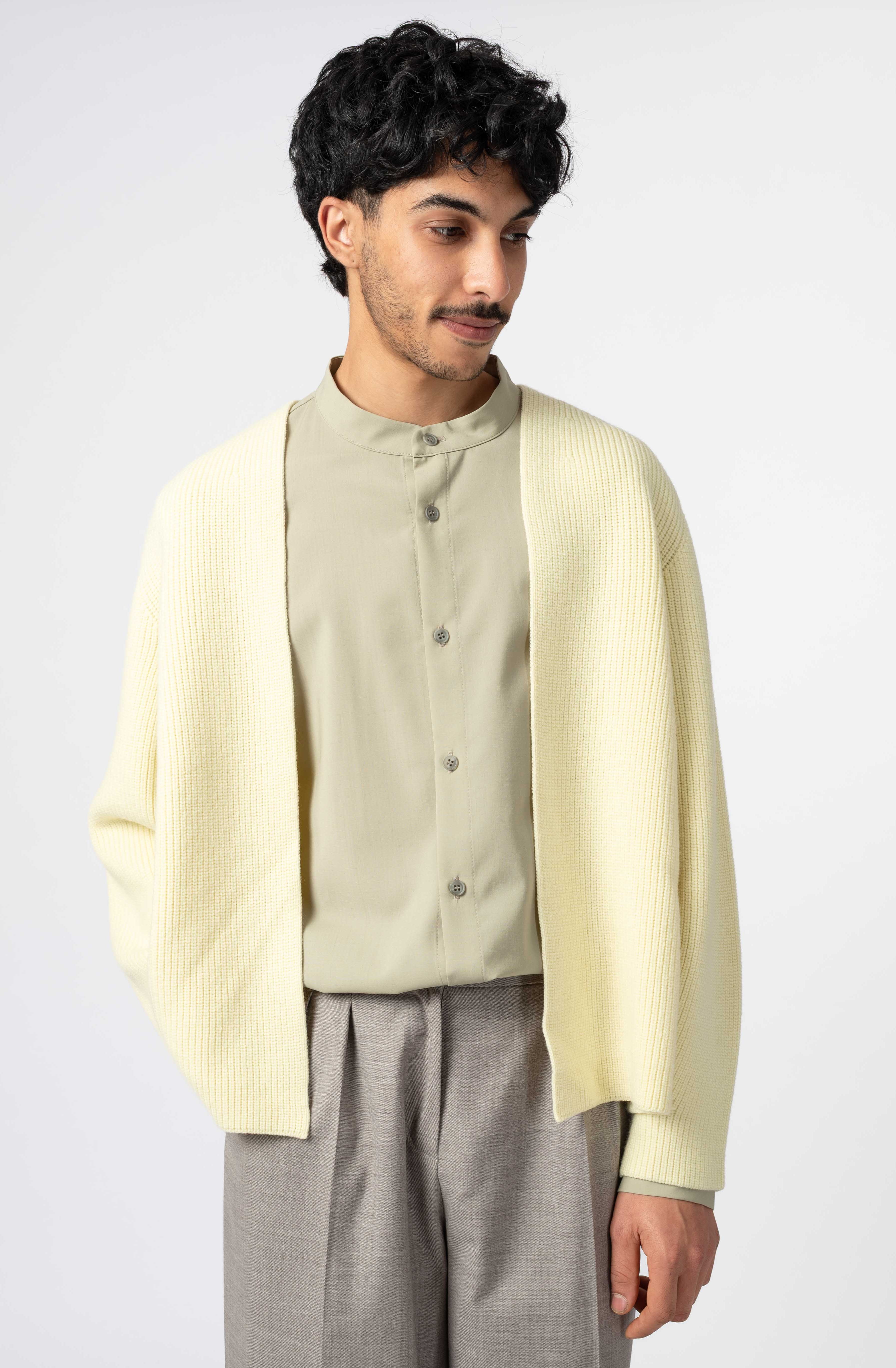 NNIstudio - CARDIGAN 2.0 Wool - Chocolate Brown - S -