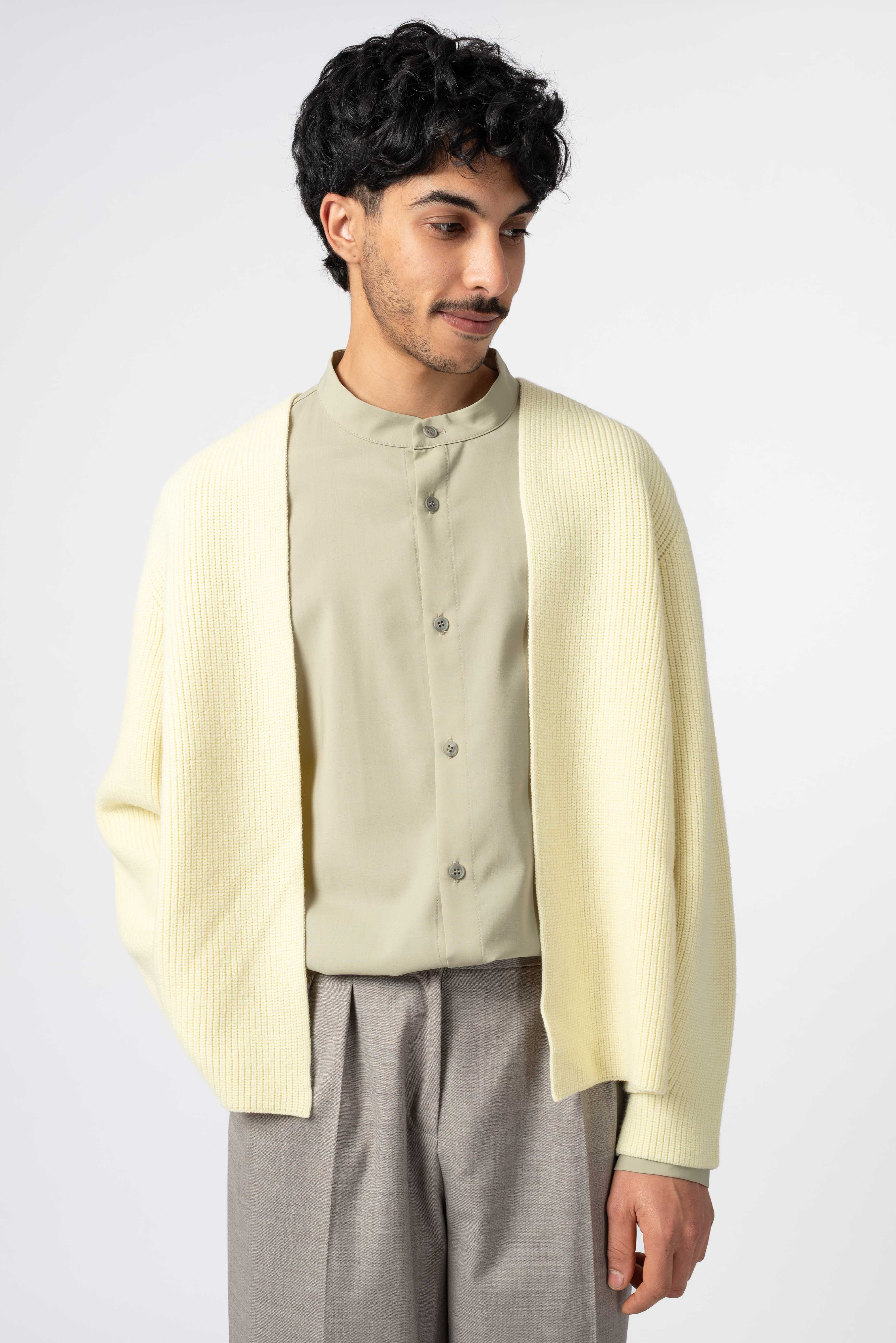 NNIstudio - CARDIGAN 2.0 Wool - Chocolate Brown - S -