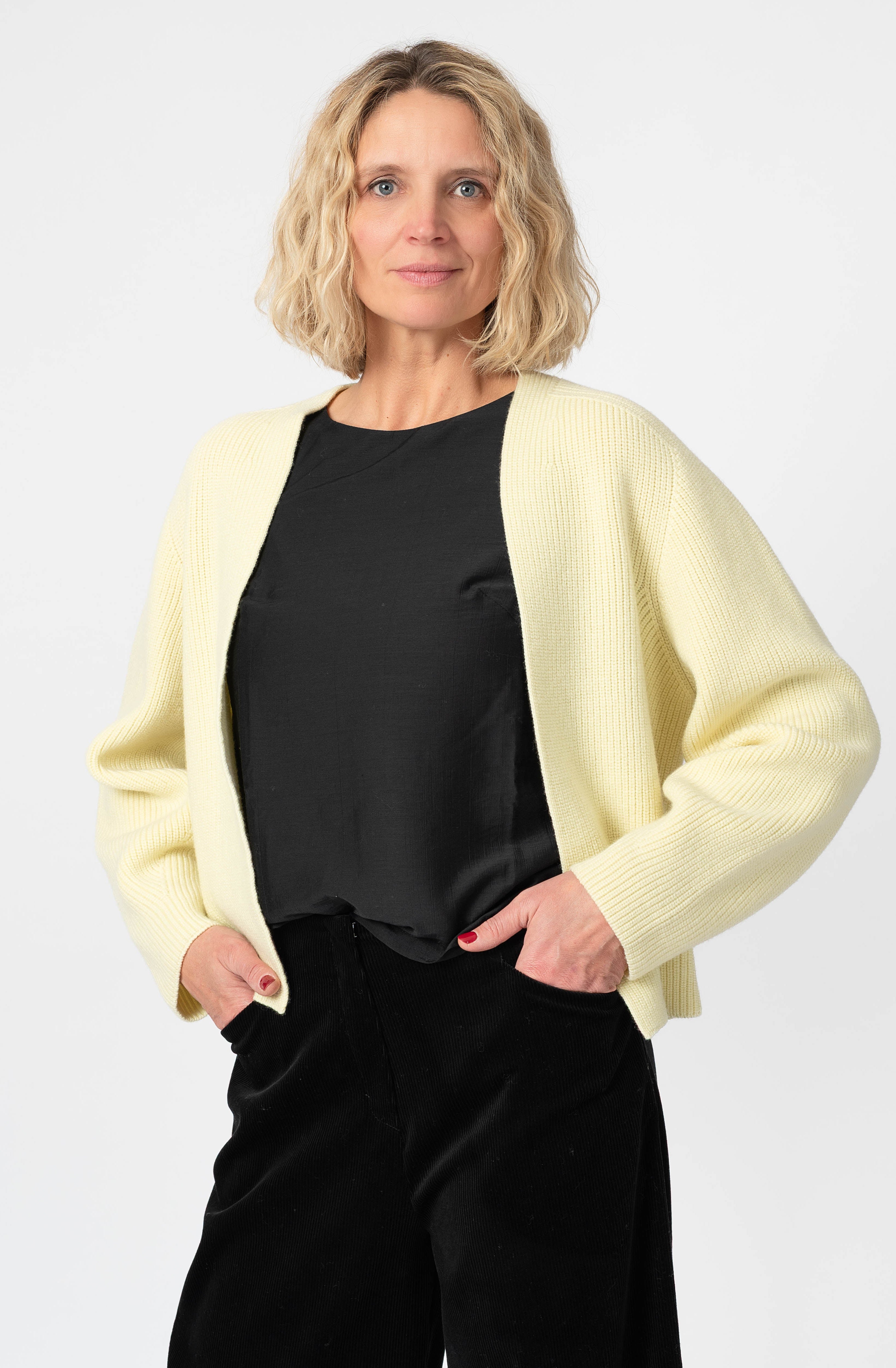 NNIstudio - CARDIGAN 2.0 Wool - Lemonade - S -