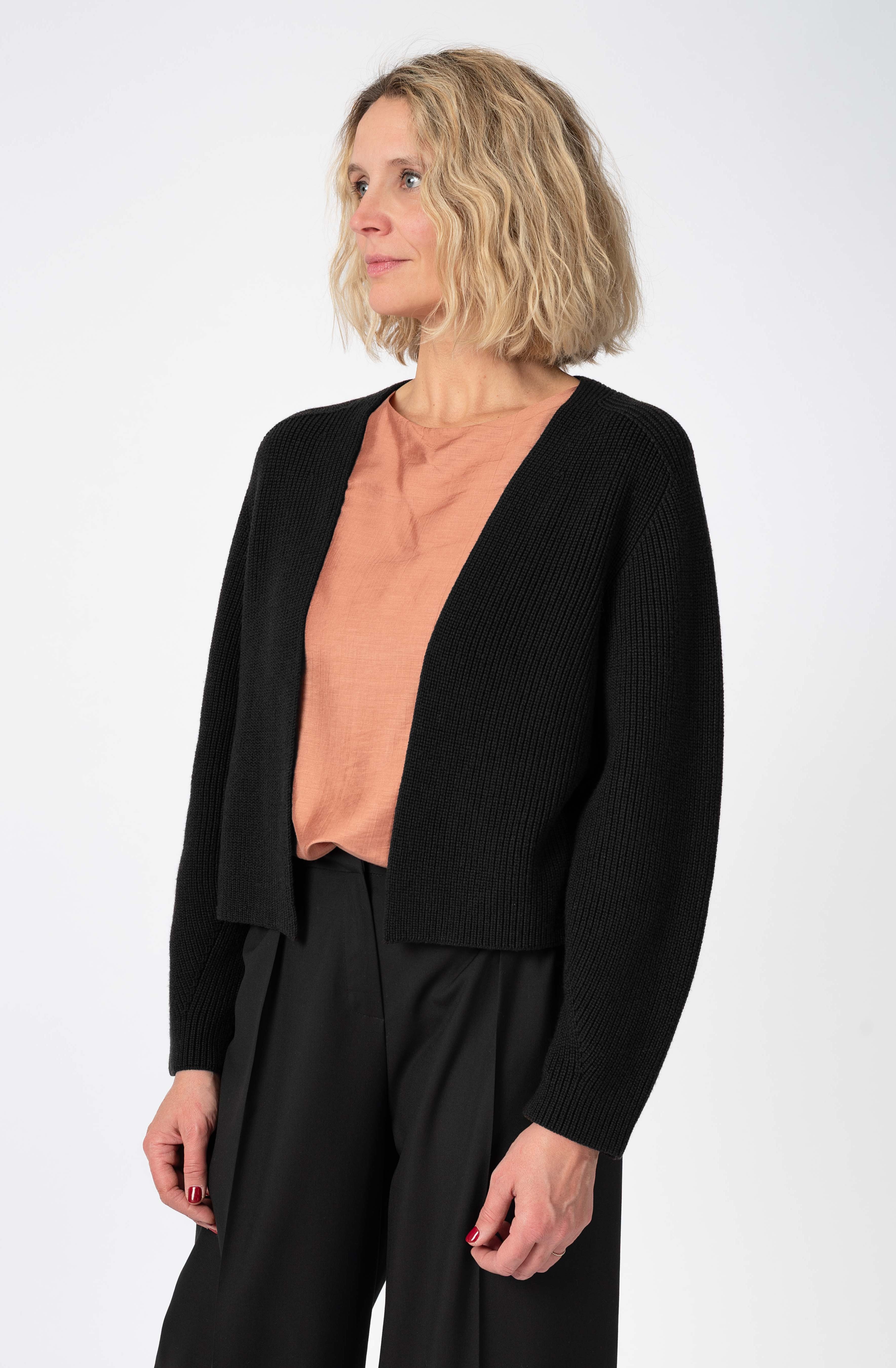 NNIstudio - CARDIGAN 2.0 Wool - Phantom Black - S -
