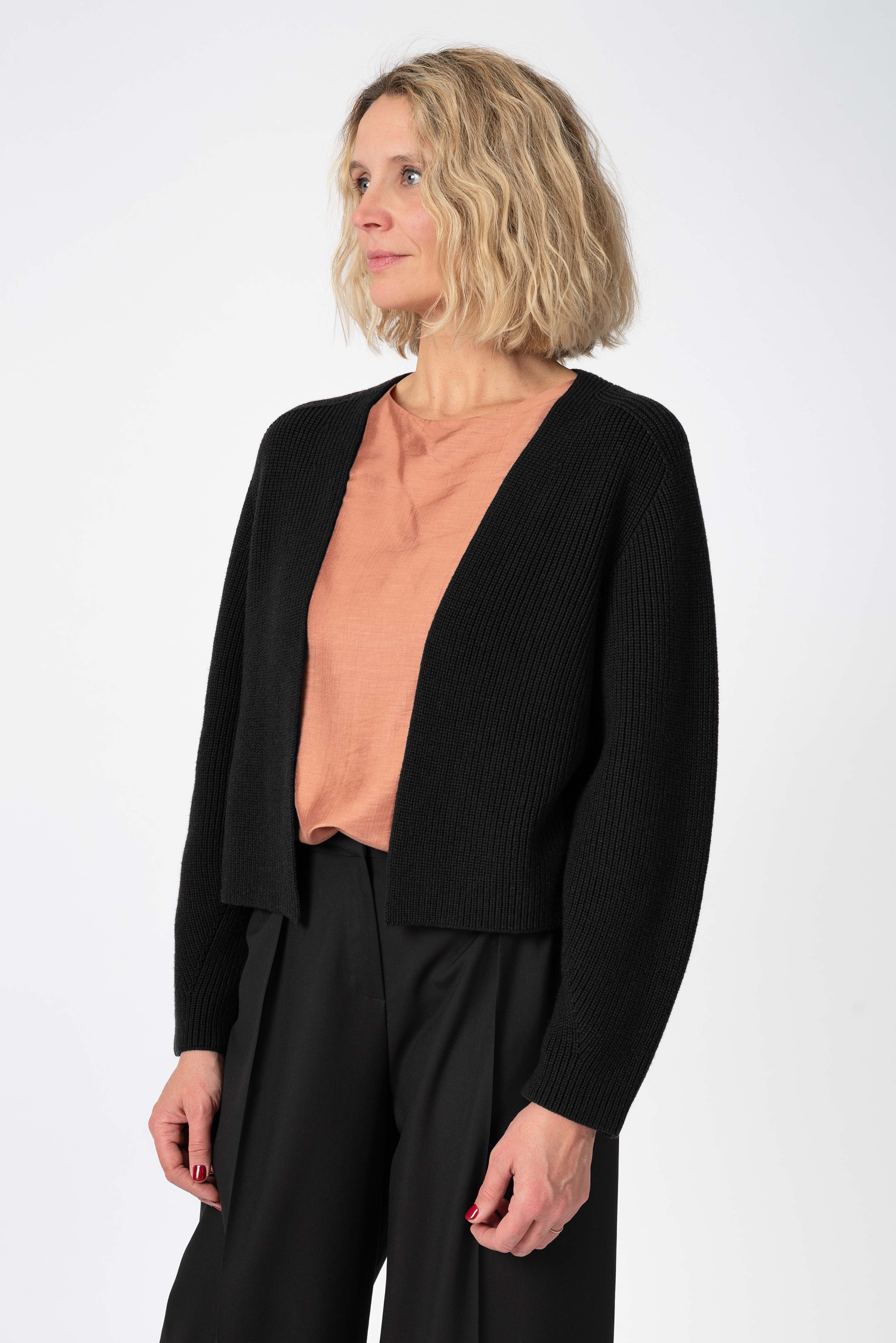 NNIstudio - CARDIGAN 2.0 Wool - Phantom Black - S -