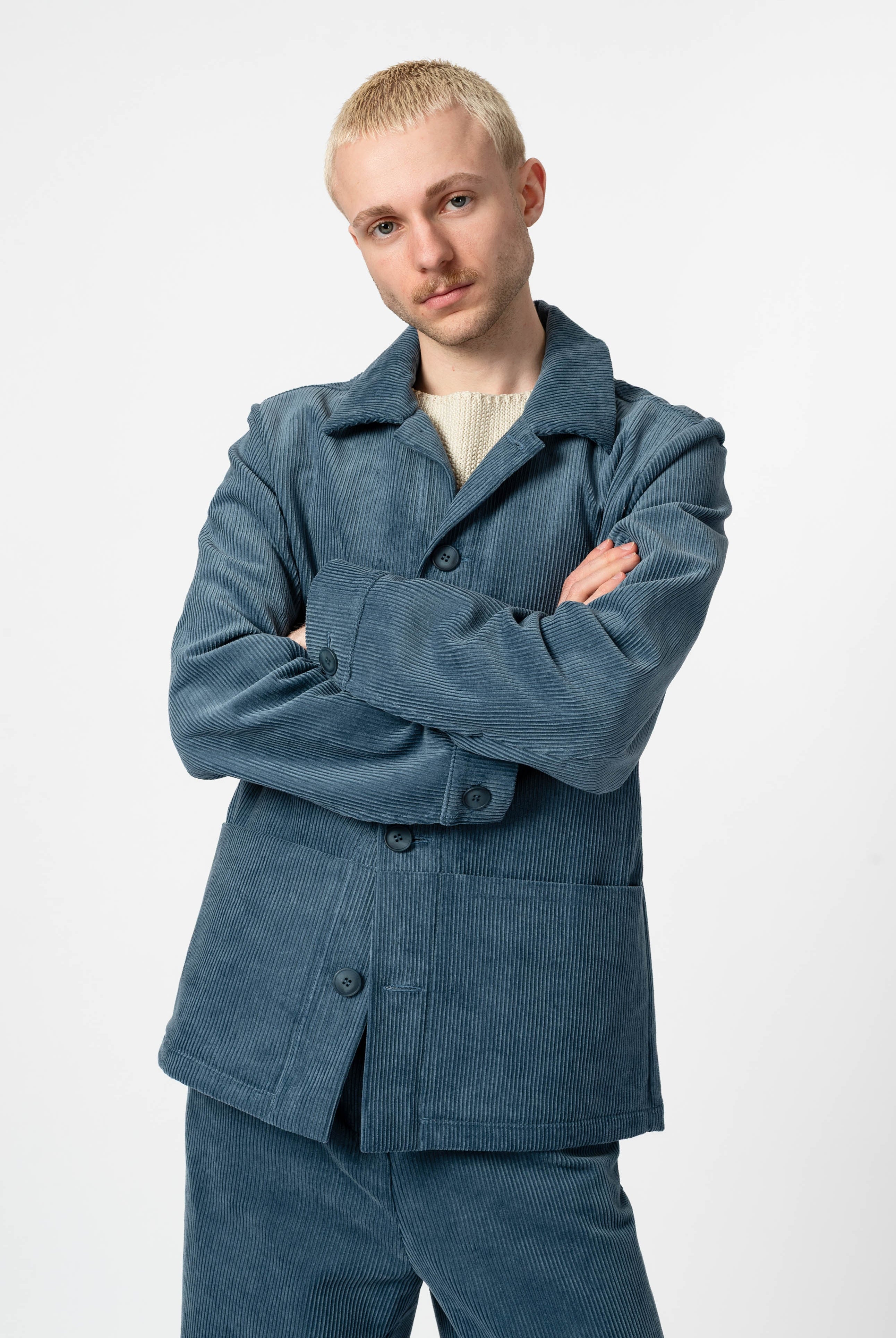 NNIstudio - CARGO 2.0 Jacke Cord - Jeans Blue - XS -