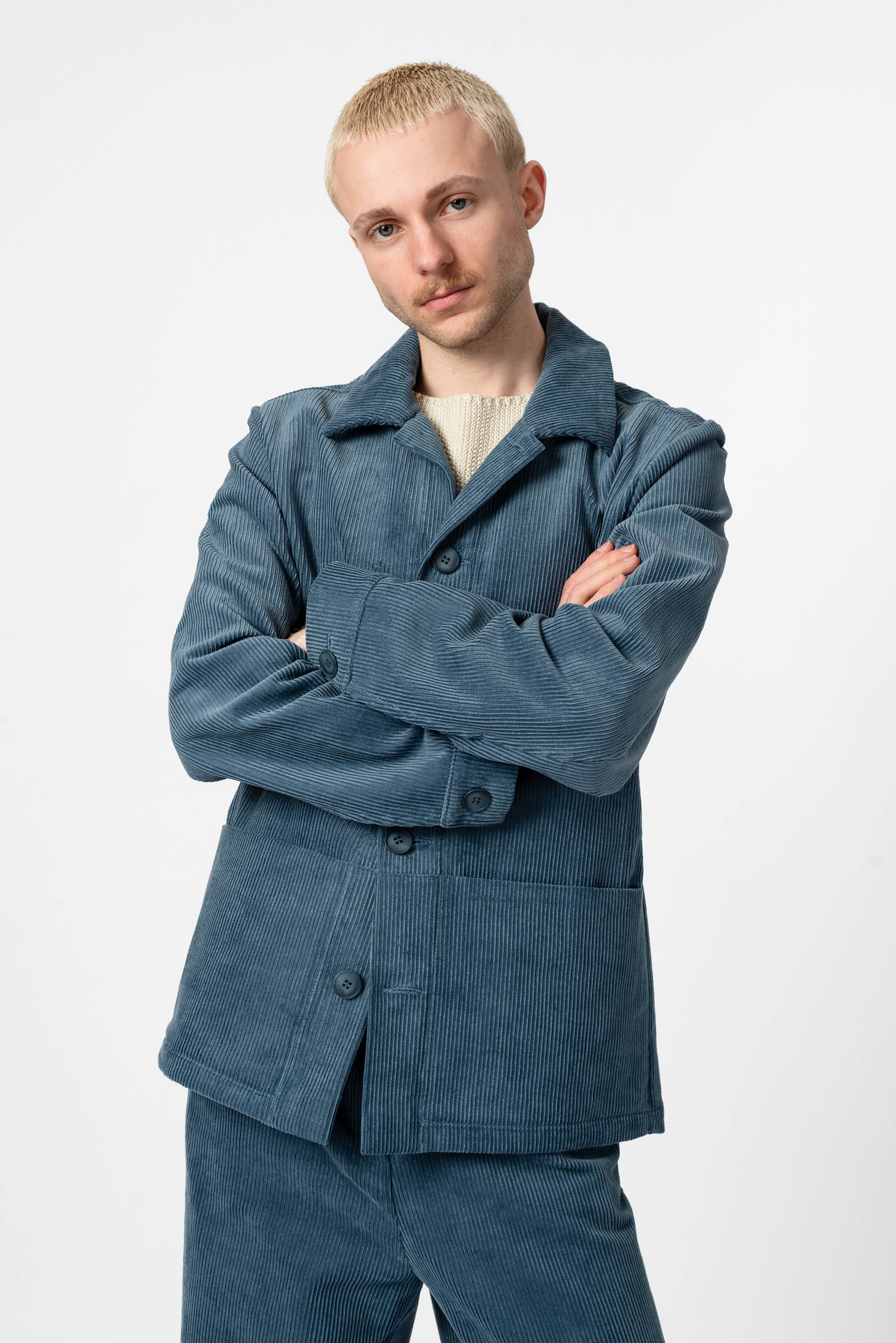 NNIstudio - CARGO 2.0 Jacke Cord - Jeans Blue - XS -