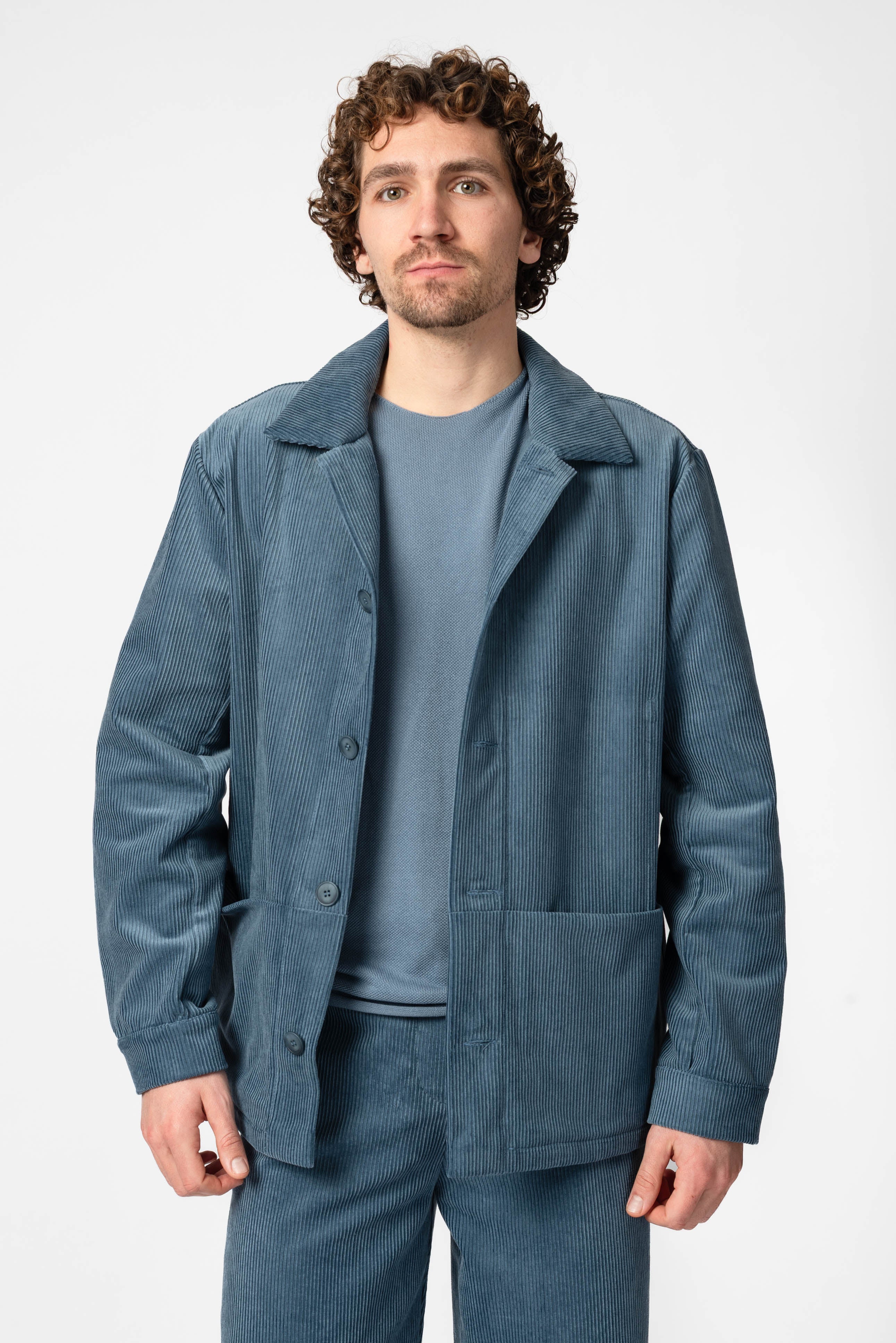 NNIstudio - CARGO 2.0 Jacke Cord - Jeans Blue - XS -