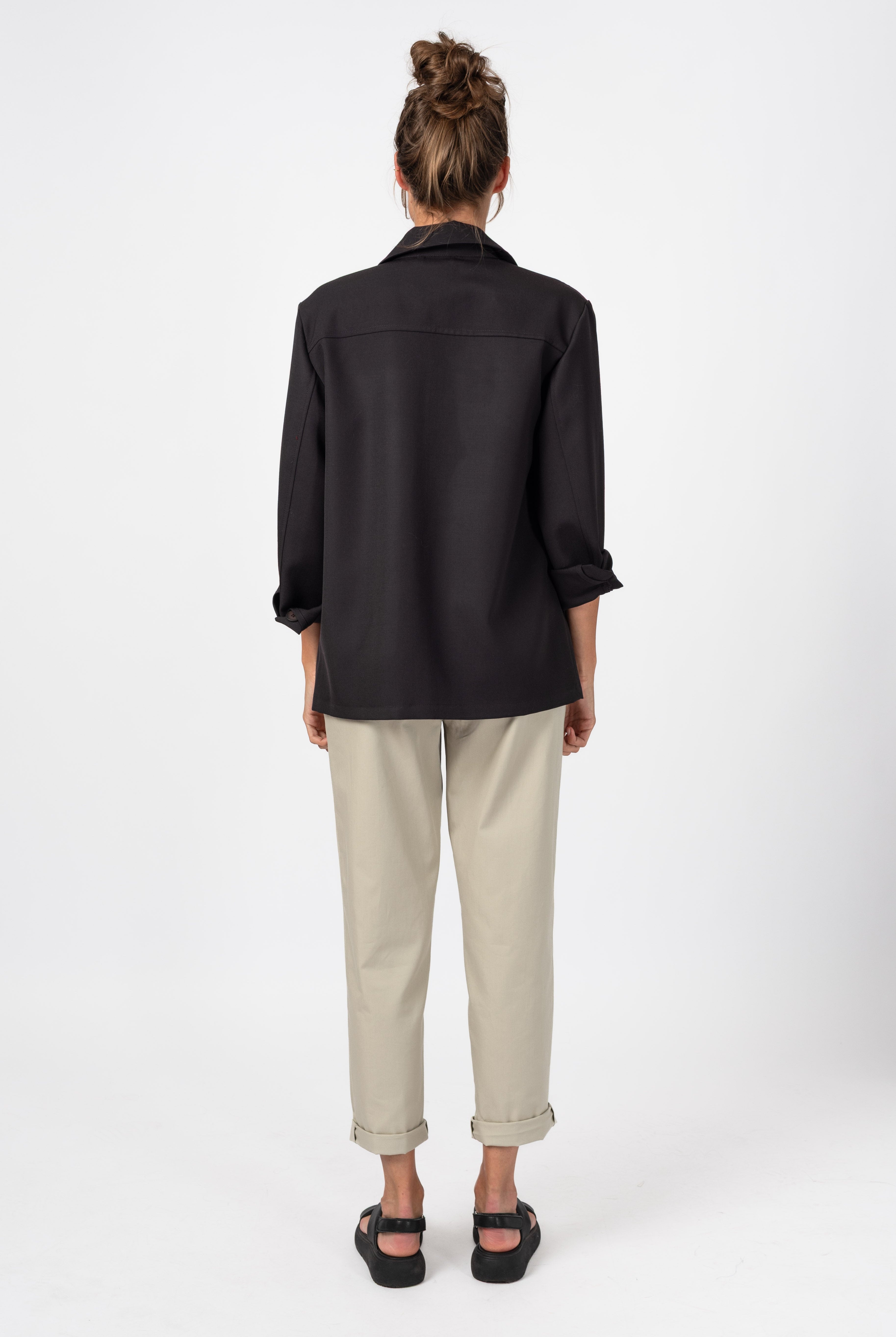 NNIstudio - CARGO 2.0 Jacke Unisex Coolwool – Limited Edition - Velvet Black - S -