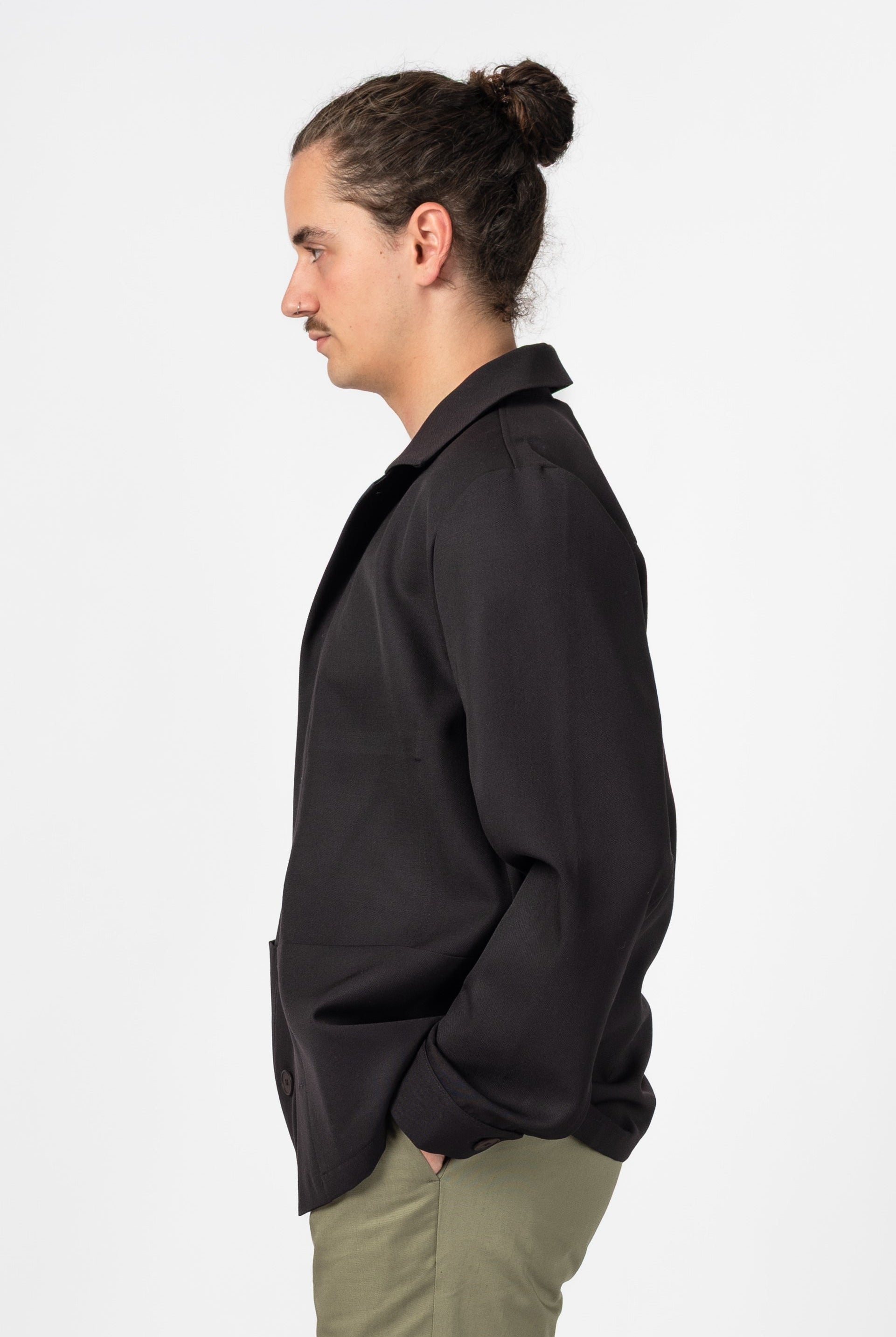 NNIstudio - CARGO 2.0 Jacke Unisex Coolwool – Limited Edition - Velvet Black - S -