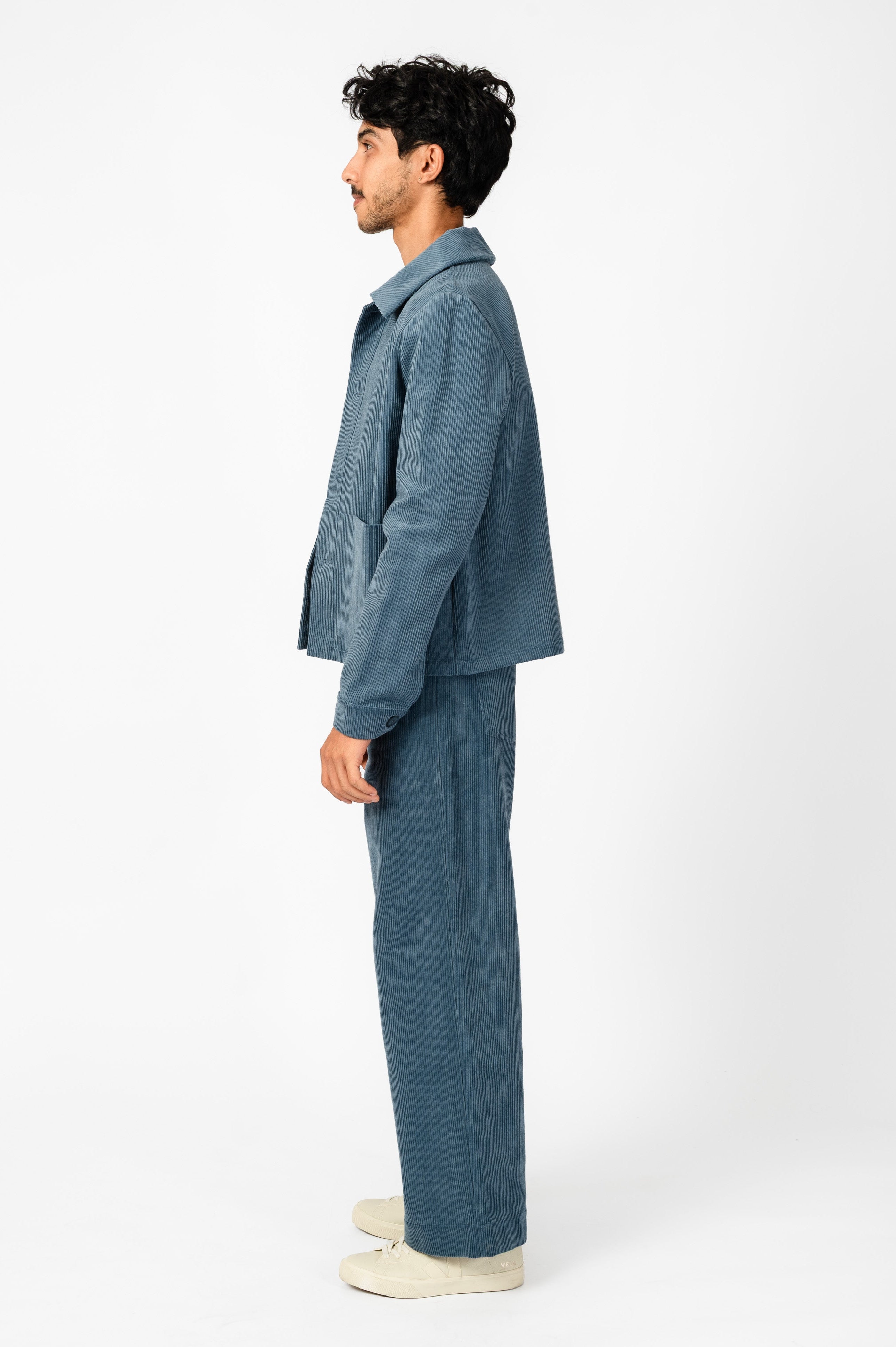 NNIstudio - CARGO 2.5 Kurz-Jacke Cord - Jeans Blue - XS -