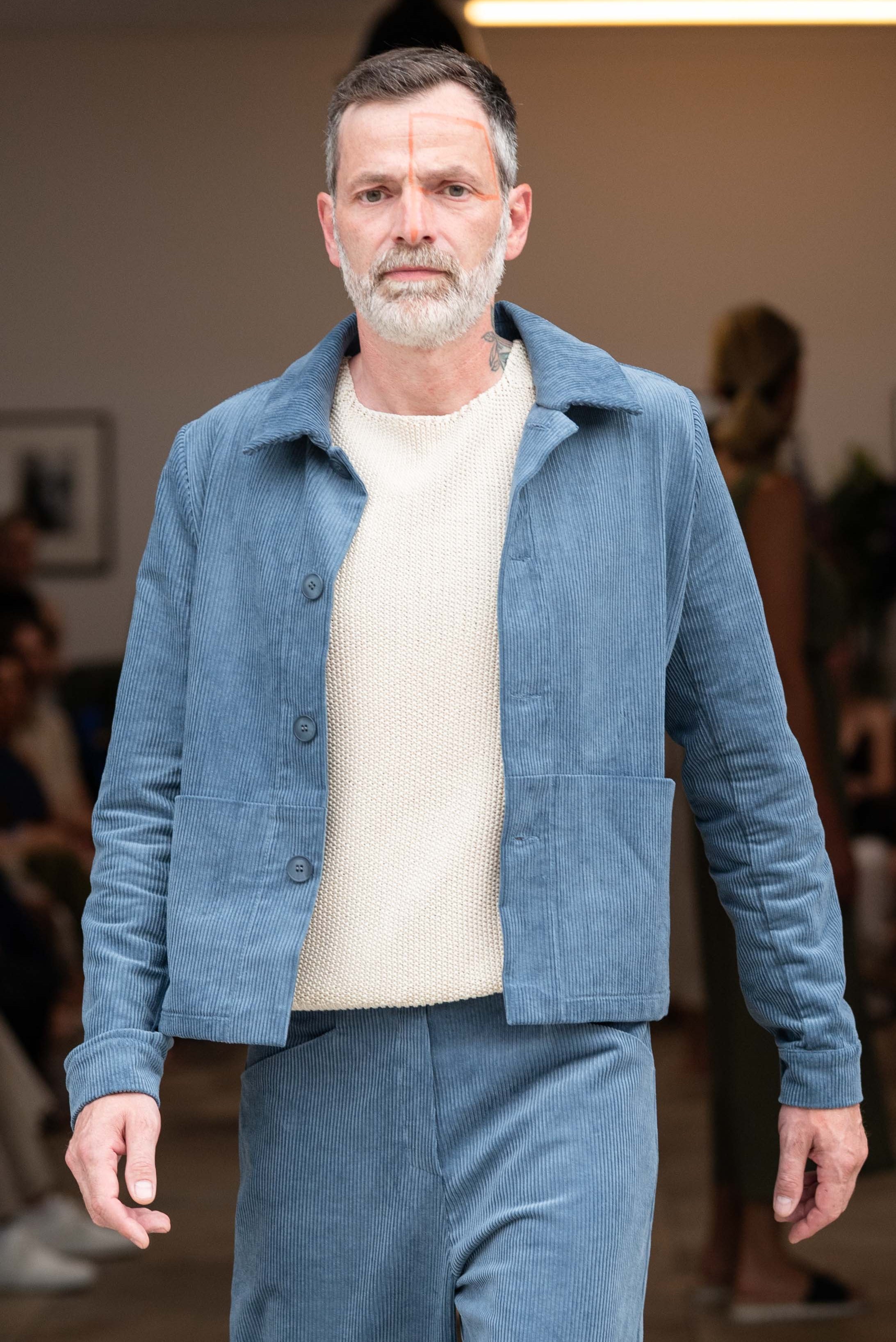 NNIstudio - CARGO 2.5 Kurz-Jacke Cord - Jeans Blue - XS -
