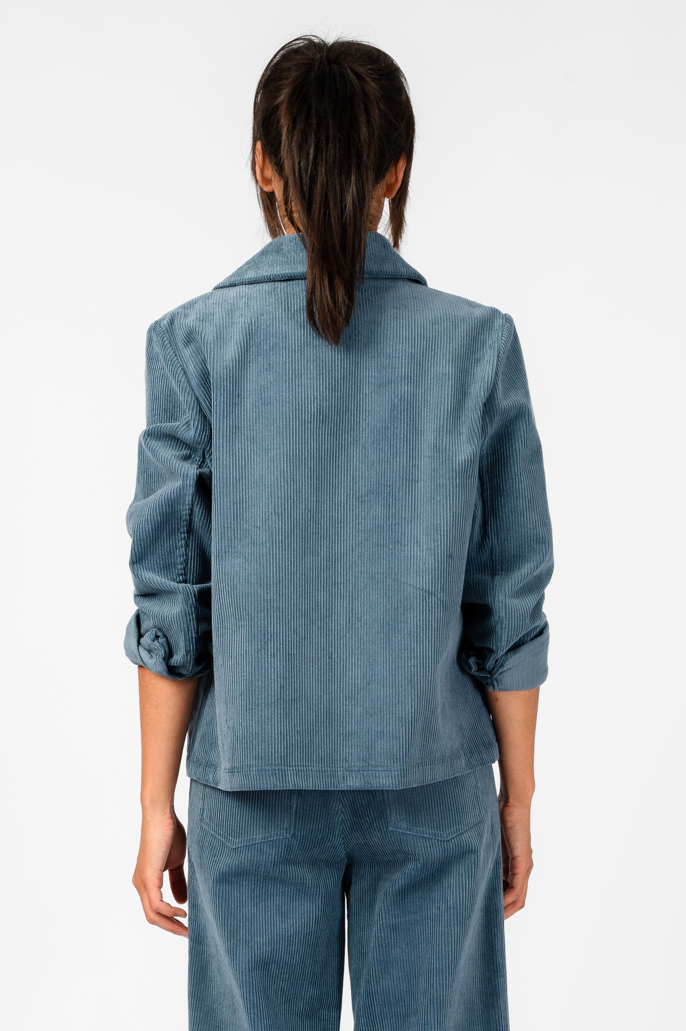NNIstudio - CARGO 2.5 Kurz-Jacke Cord - Jeans Blue - XS -