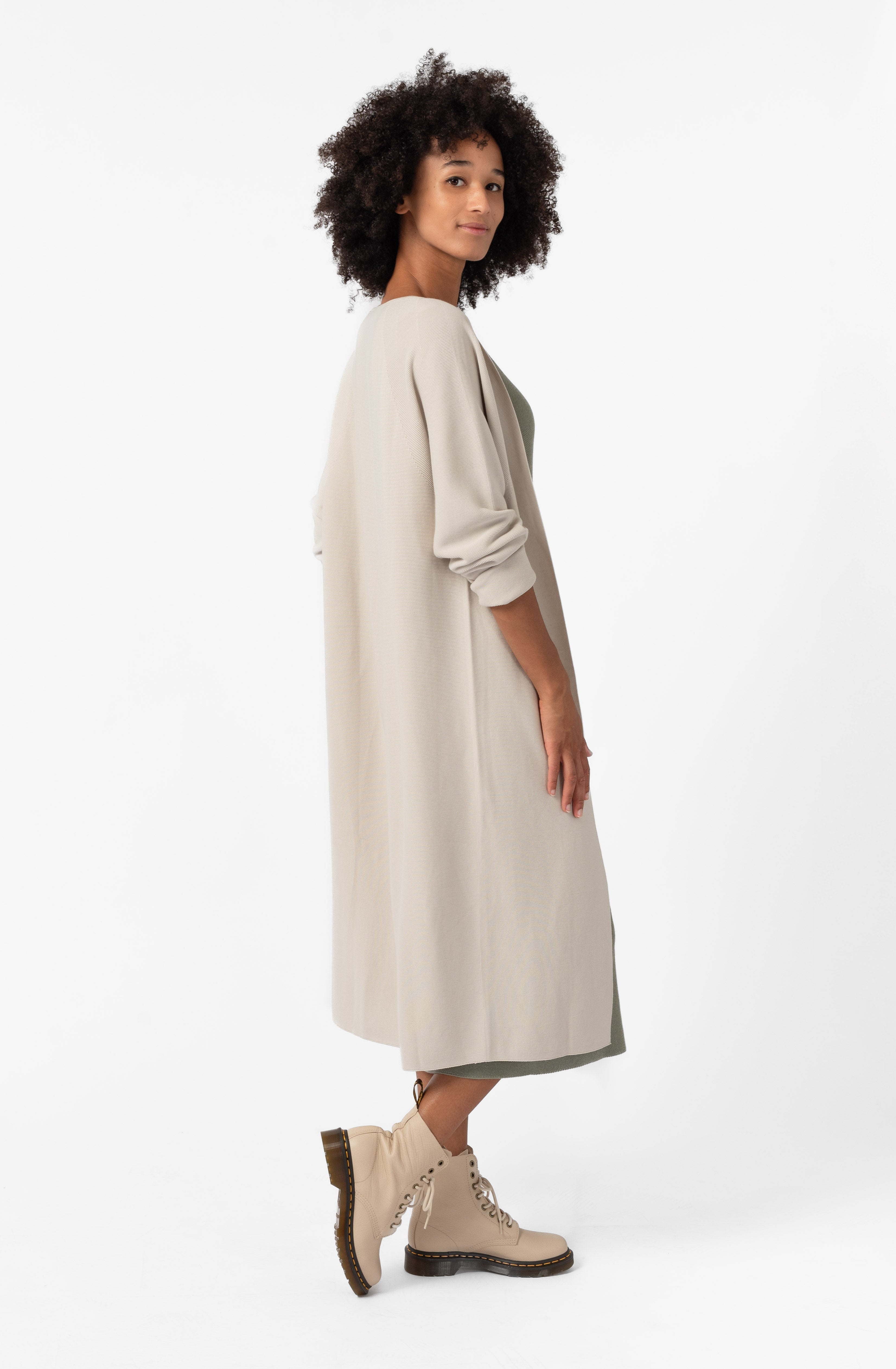 NNIstudio - CASUAL Strickmantel - Offwhite - XS -