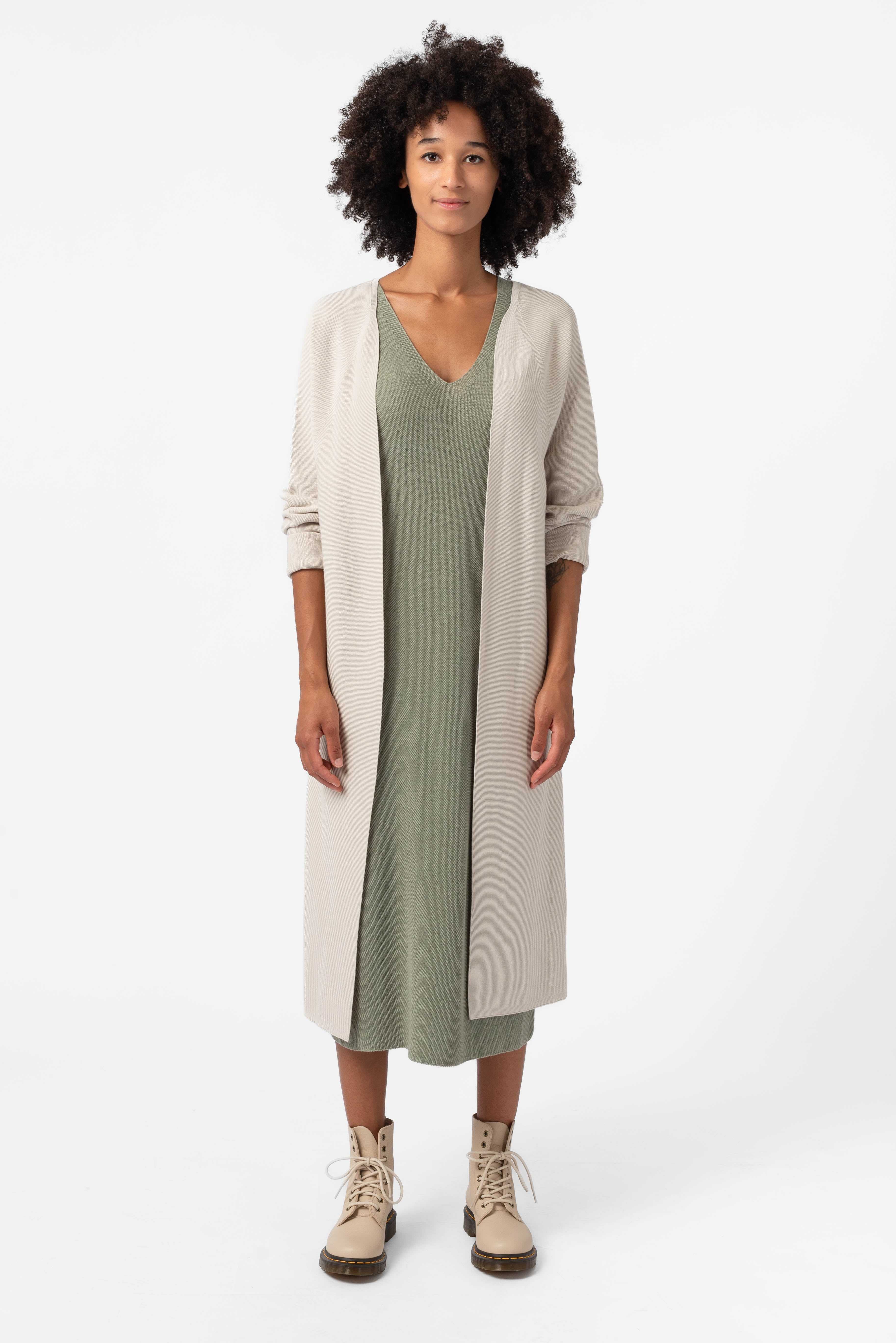 NNIstudio - CASUAL Strickmantel - Offwhite - XS -