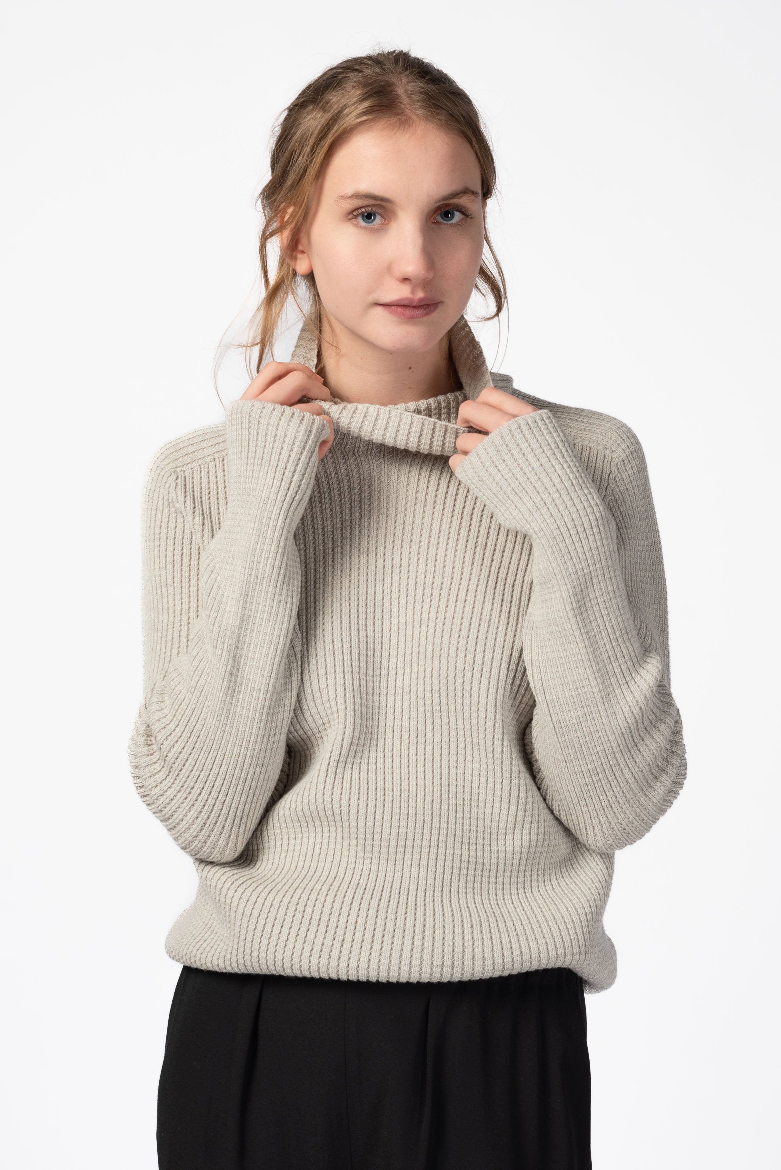 NNIstudio - CHIMNEY Pullover Unisex - Birch Melange - XS -