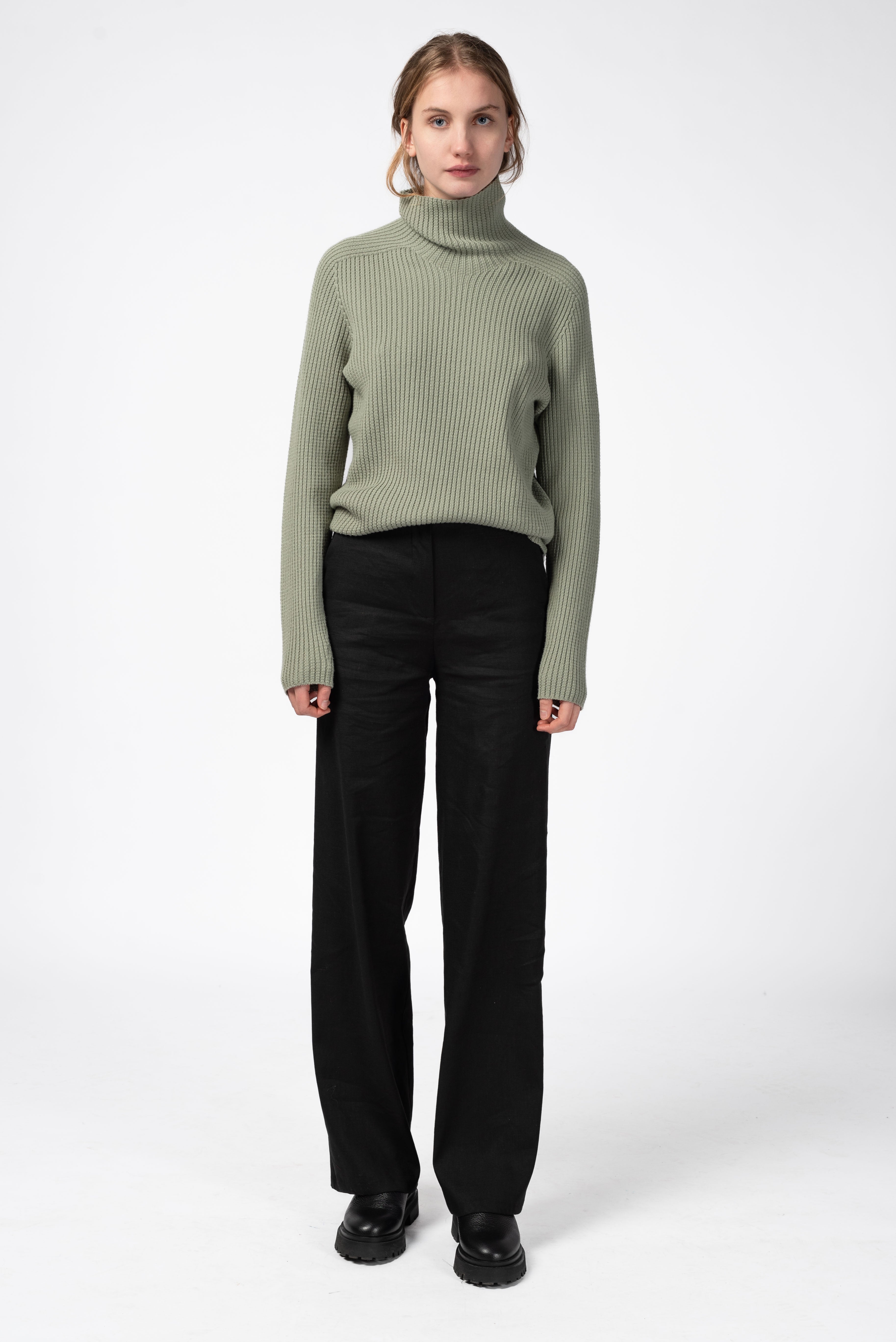 NNIstudio - CHIMNEY Pullover Unisex - Tea Green - XS -