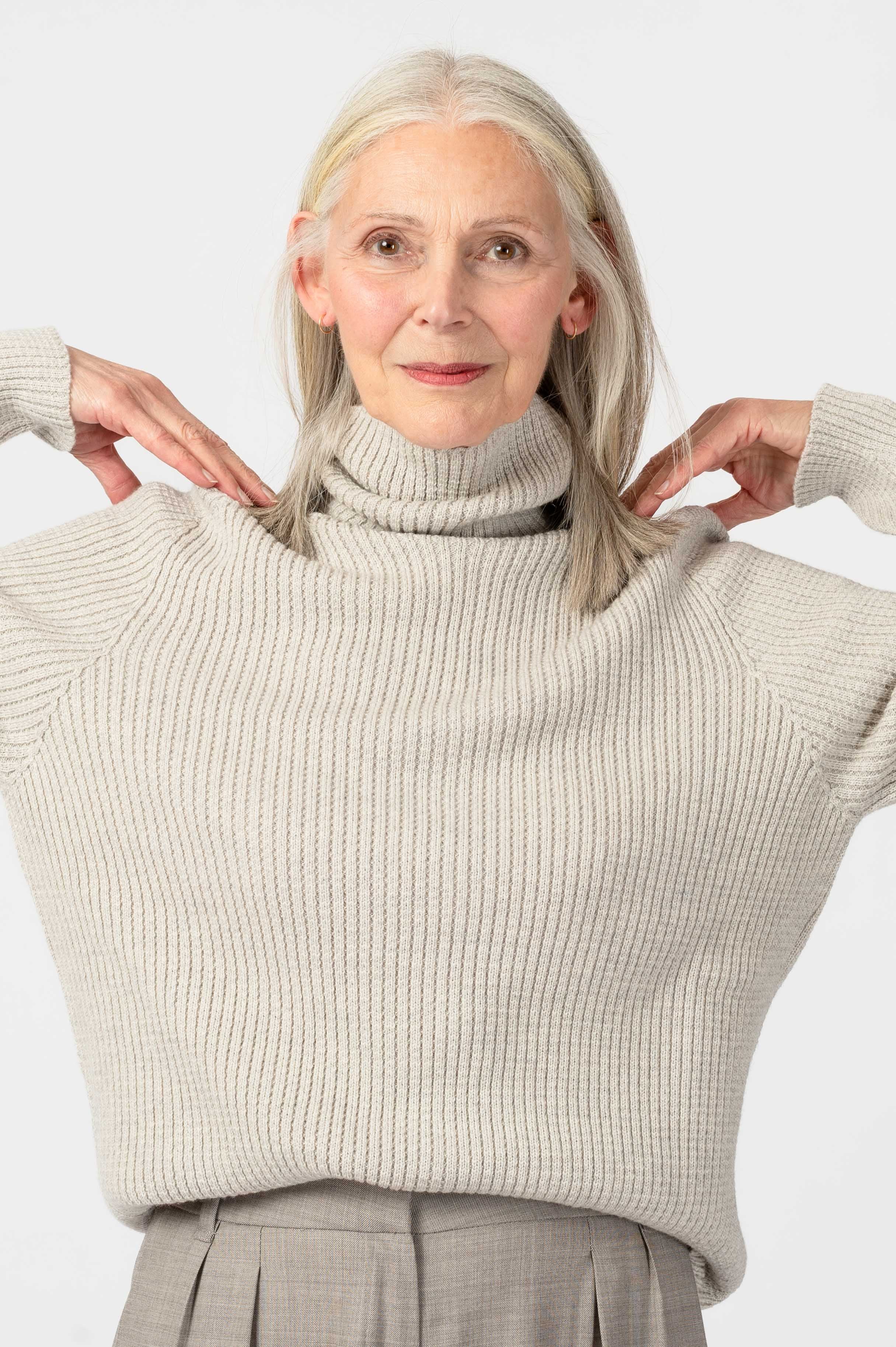 NNIstudio - CHIMNEY Strick - Pullover - Birch Melange - XS -