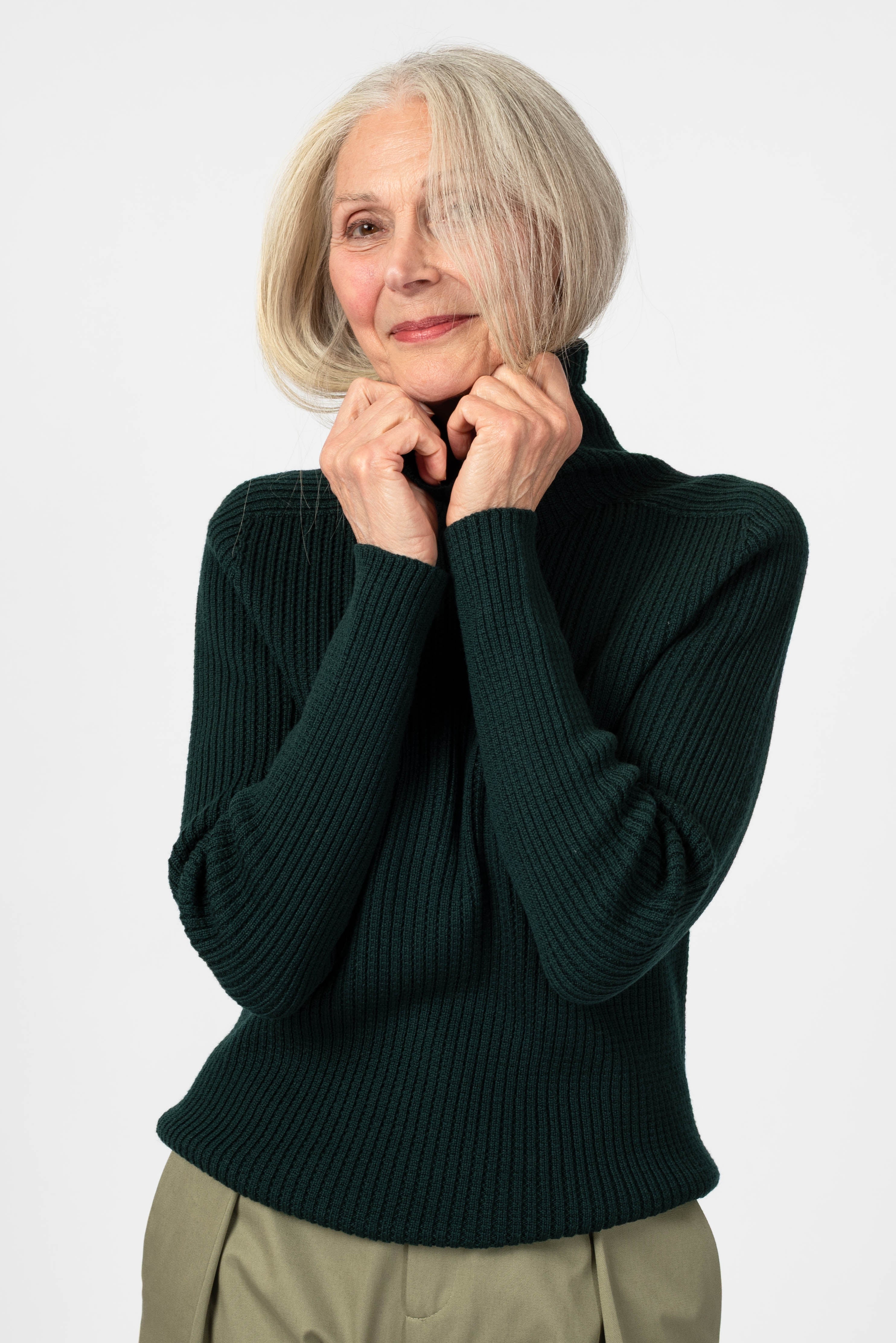 NNIstudio - CHIMNEY Strick - Pullover - Dark Green - XS -