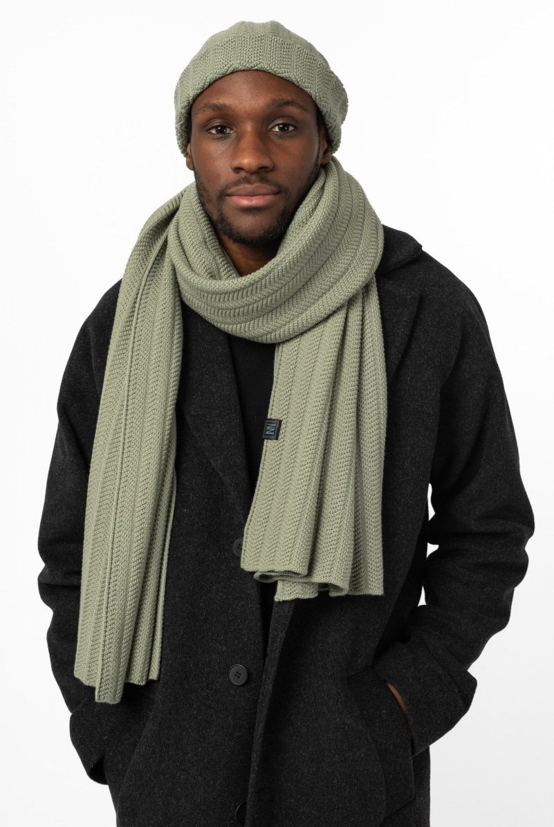 NNIstudio - CHUNKY Beanie Unisex - Palegreen -