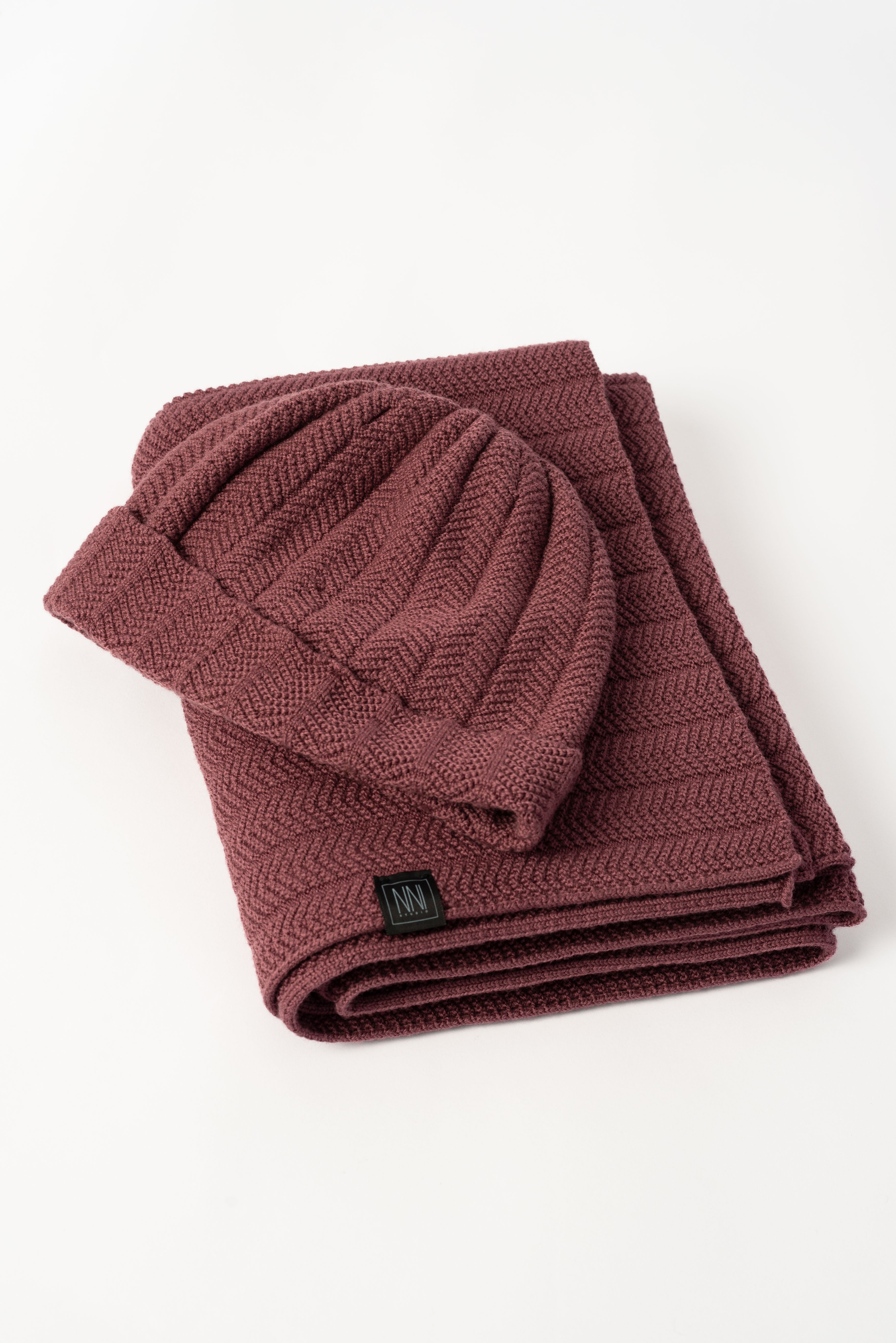 NNIstudio - CHUNKY Maxischal Unisex - Altrosé -