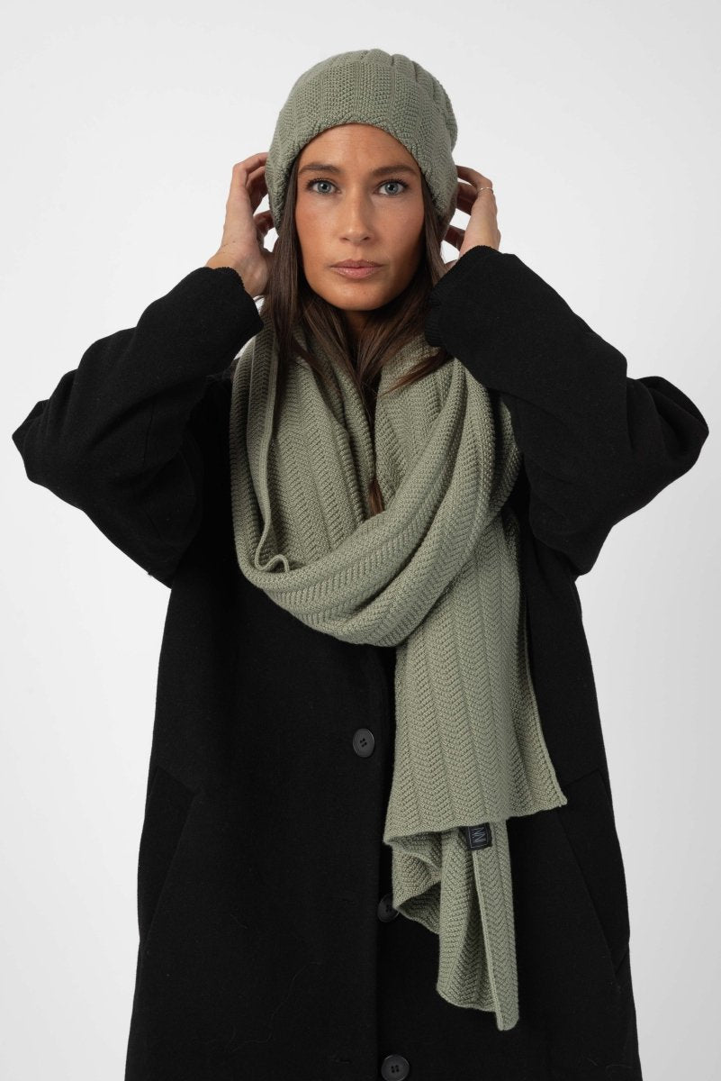 NNIstudio - CHUNKY Maxischal Unisex - Palegreen -