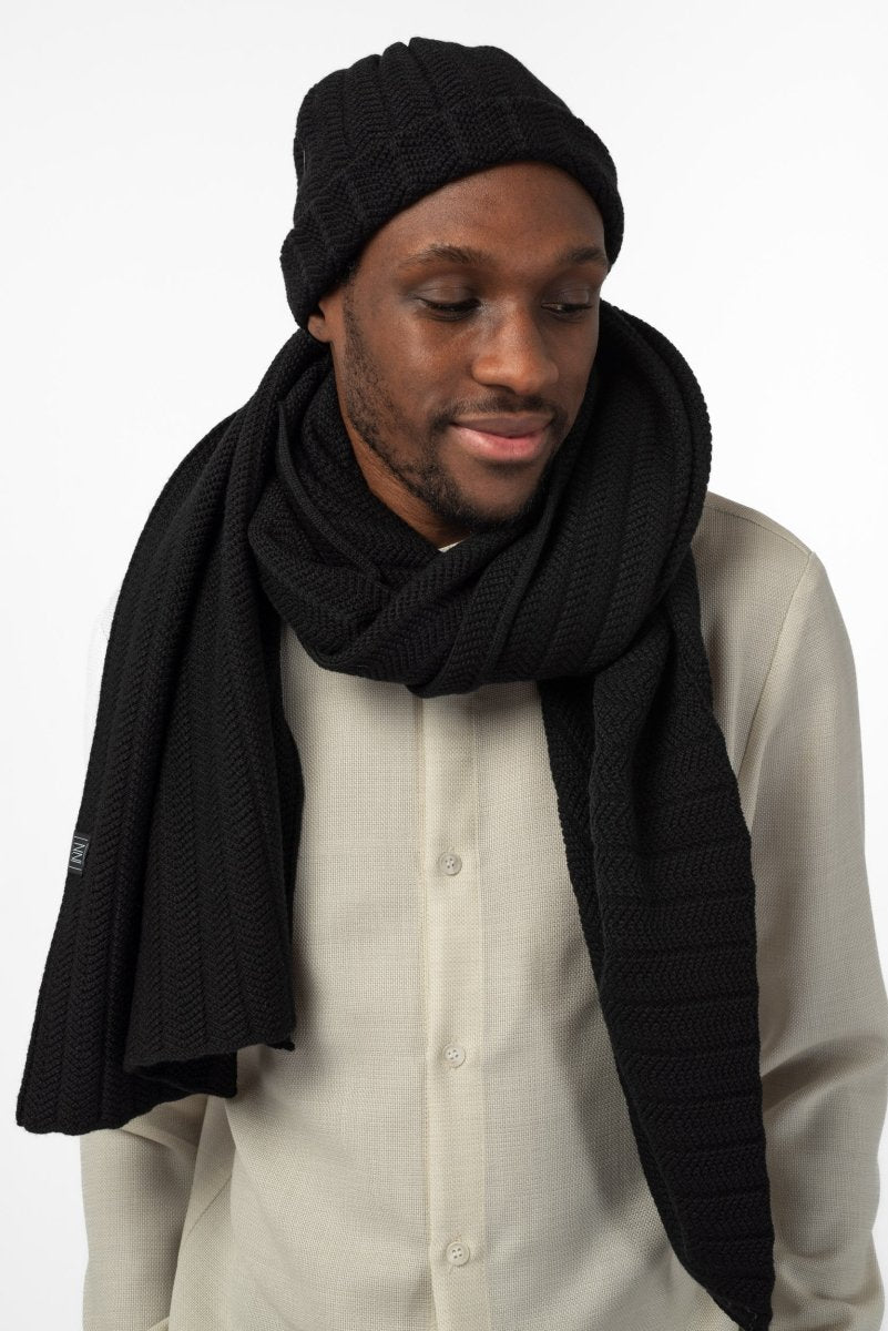 NNIstudio - CHUNKY Maxischal Unisex - Schwarz -