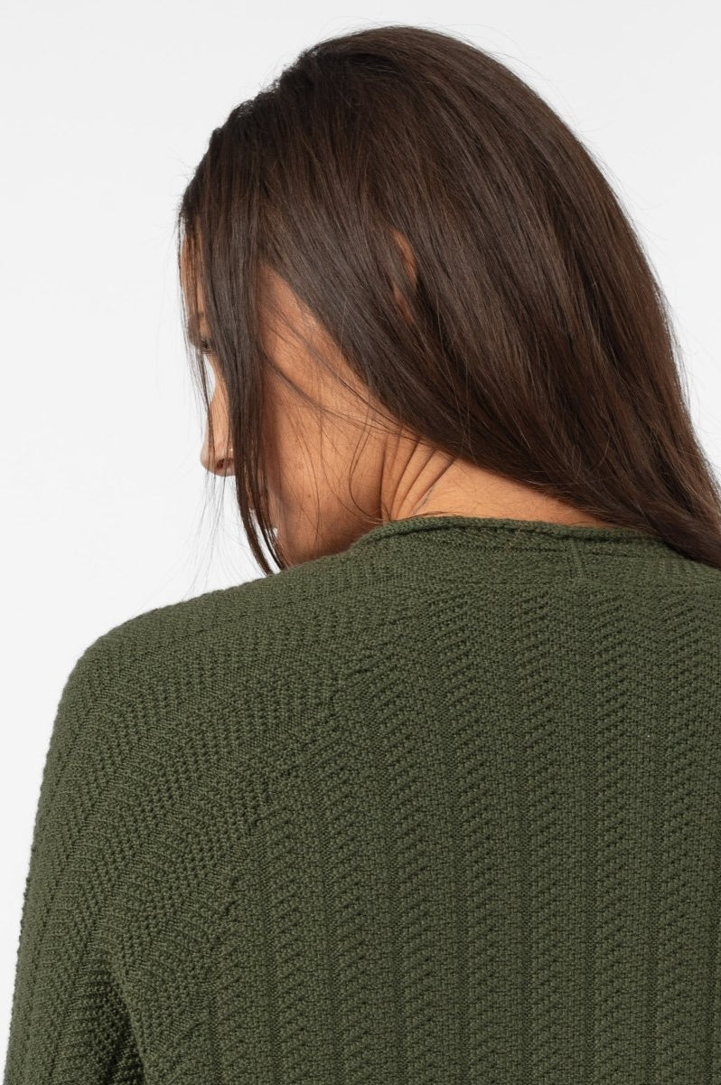 NNIstudio - CHUNKY Strickmantel - Schwarz - XS -
