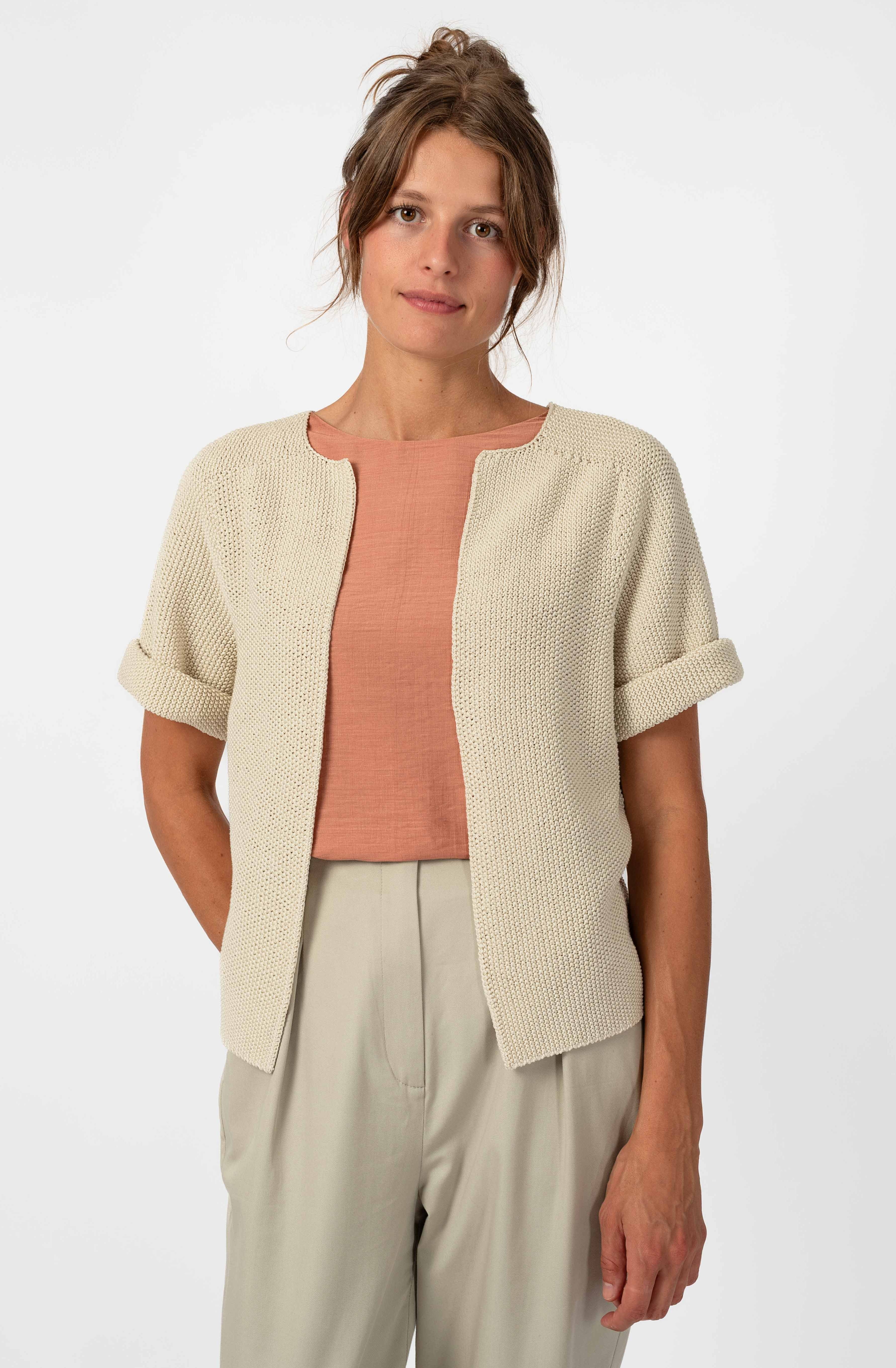 NNIstudio - CLASSIC 2.0 Strick - Jacke - Pearl White - S -