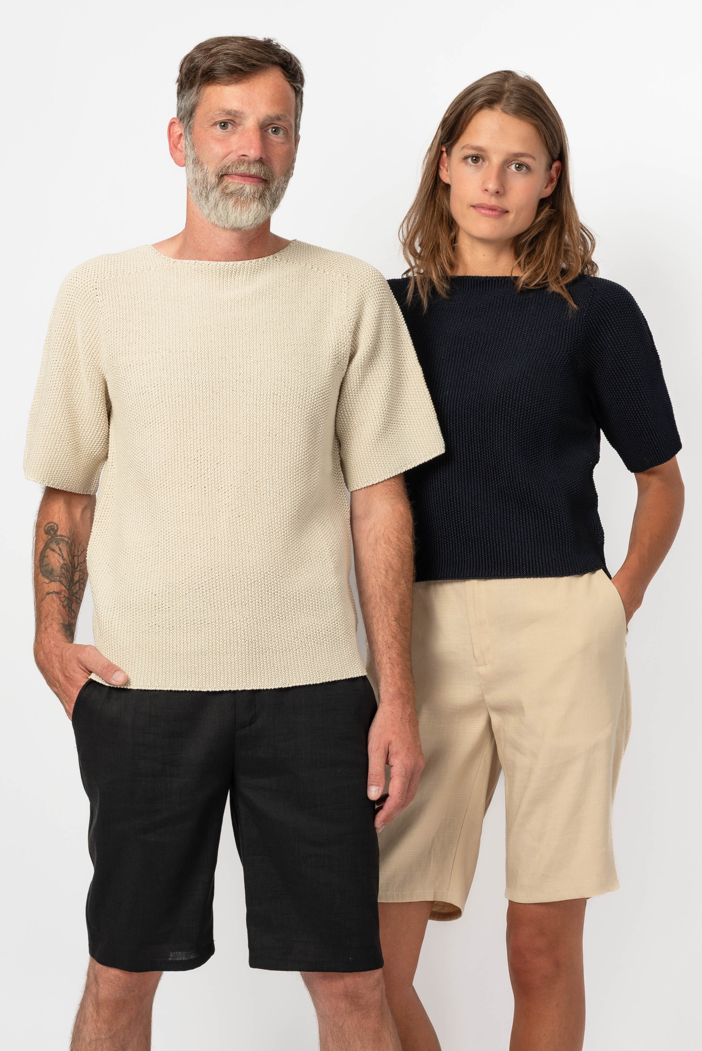 NNIstudio - CLASSIC 2.0 Strick - Shirt - Carbon Blue - XS -