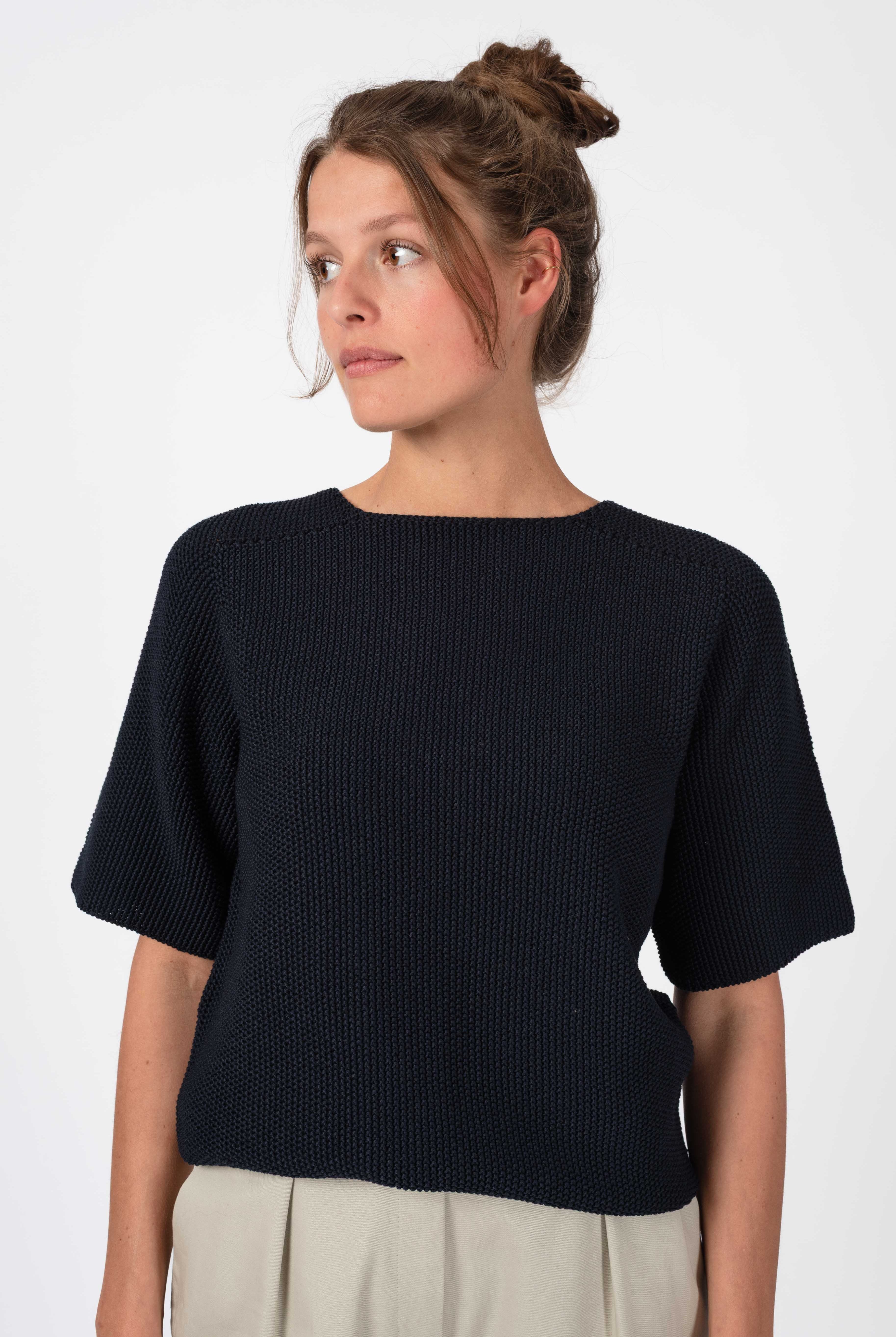 NNIstudio - CLASSIC 2.0 Strick - Shirt - Carbon Blue - XS -