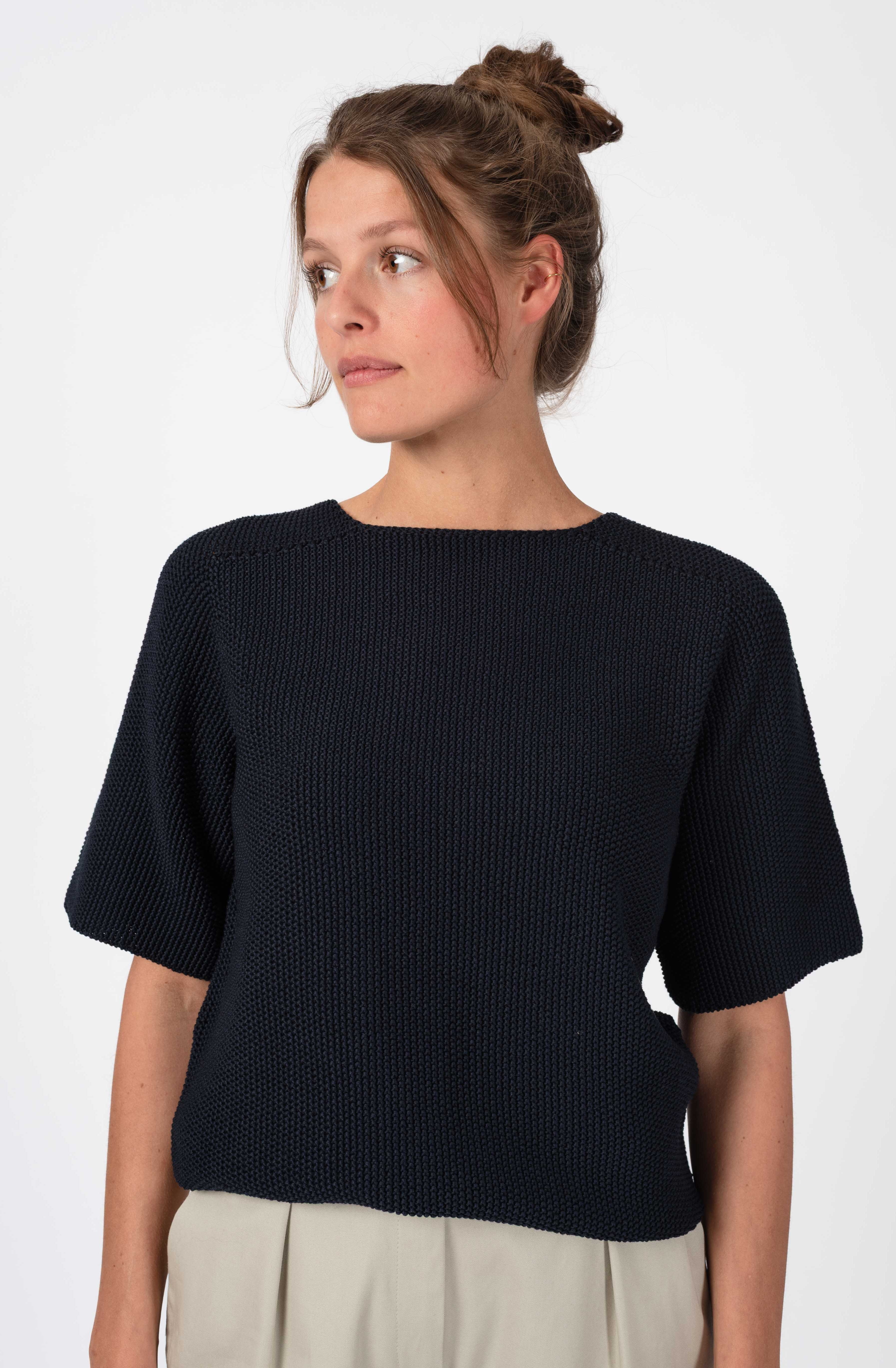 NNIstudio - CLASSIC 2.0 Strick - Shirt - Carbon Blue - XS -