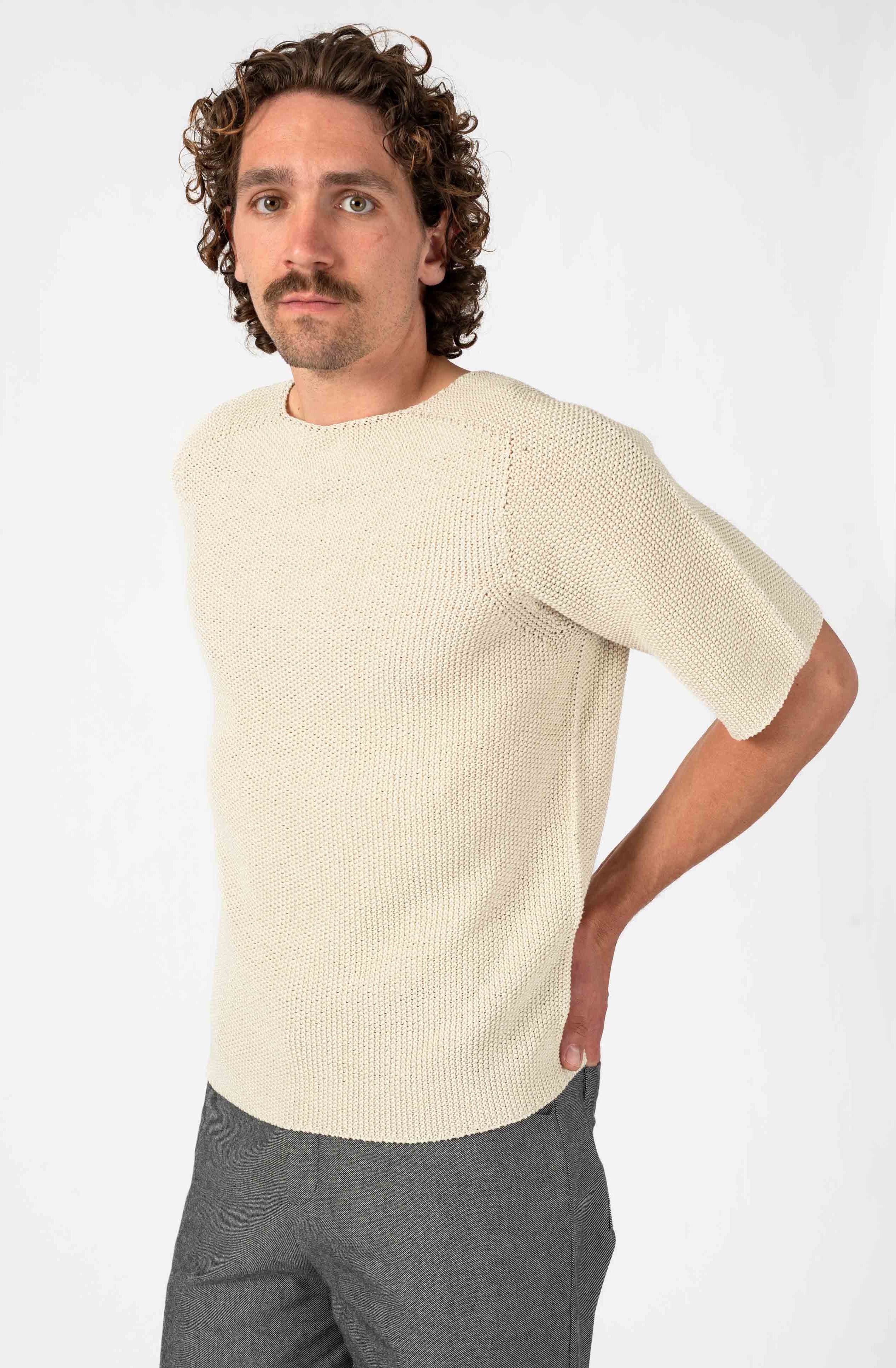 NNIstudio - CLASSIC 2.0 Strick-Shirt - Pearl White - XS -