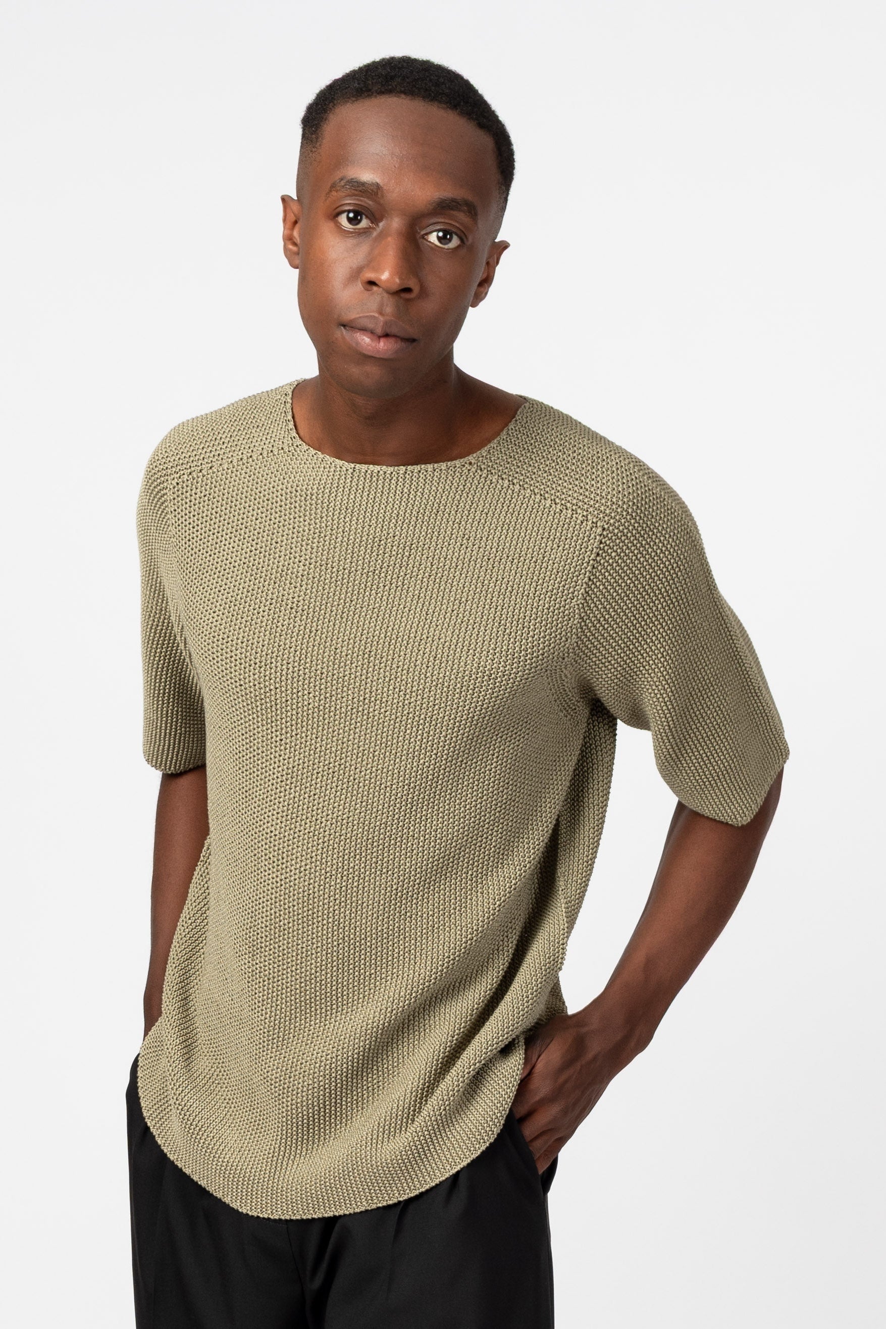 NNIstudio - CLASSIC 2.0 Strick - Shirt - Slate Green - XS -