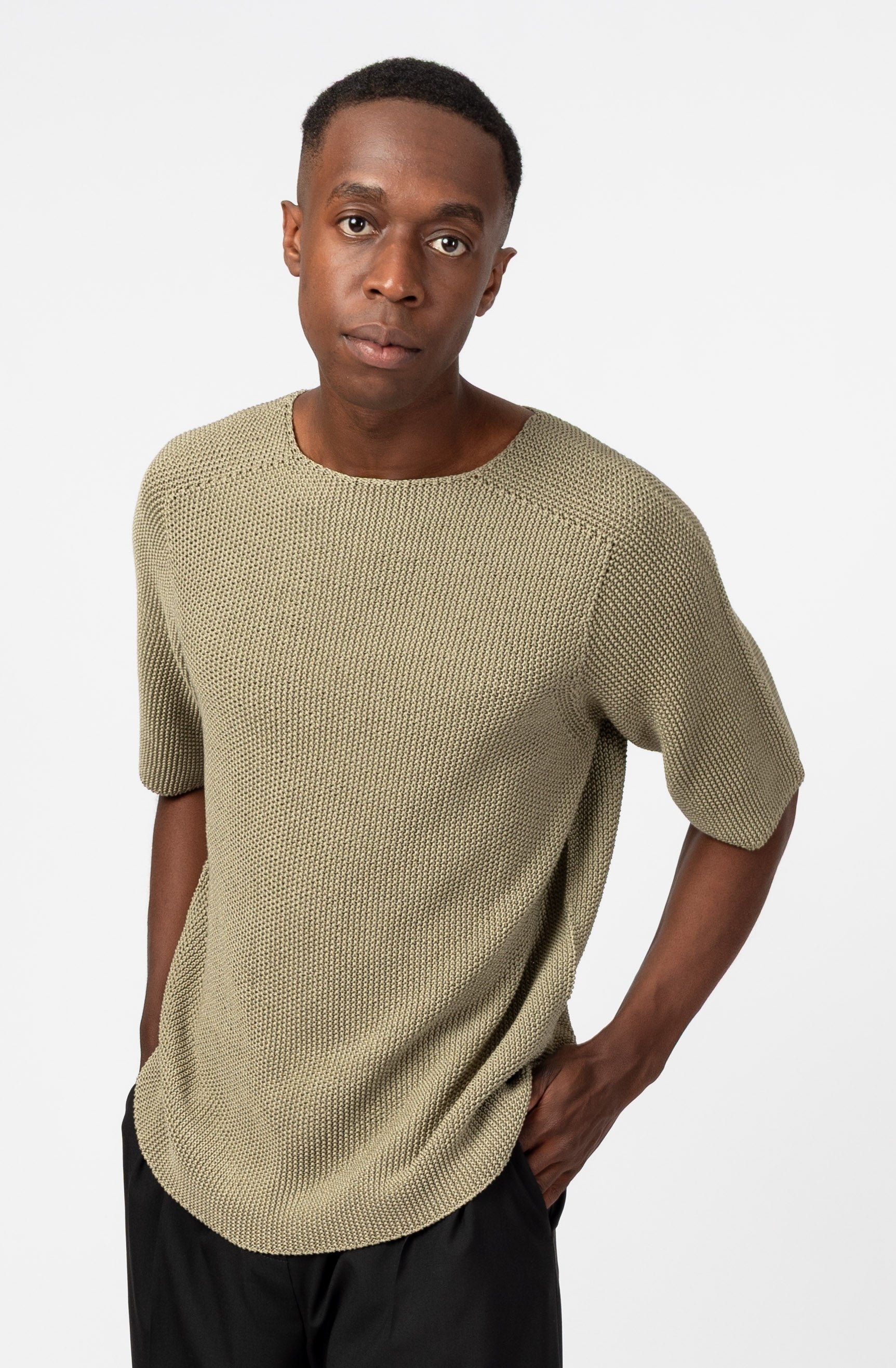 NNIstudio - CLASSIC 2.0 Strick - Shirt - Slate Green - XS -