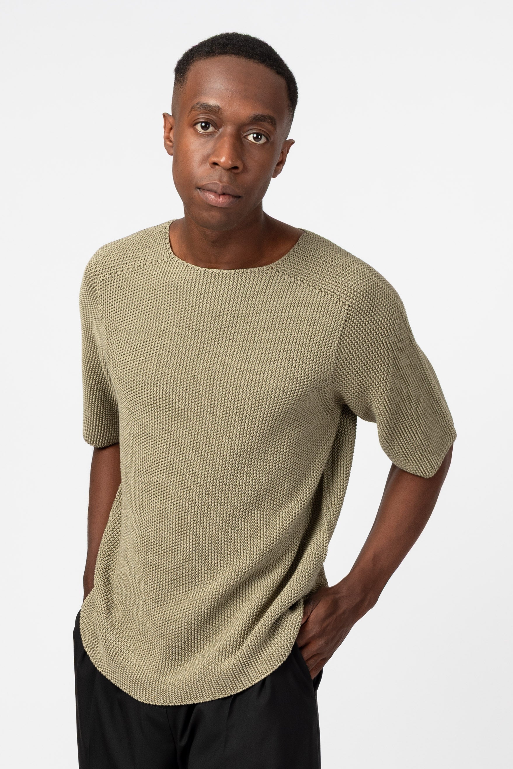 NNIstudio - CLASSIC 2.0 Strick - Shirt - Slate Green - XS -