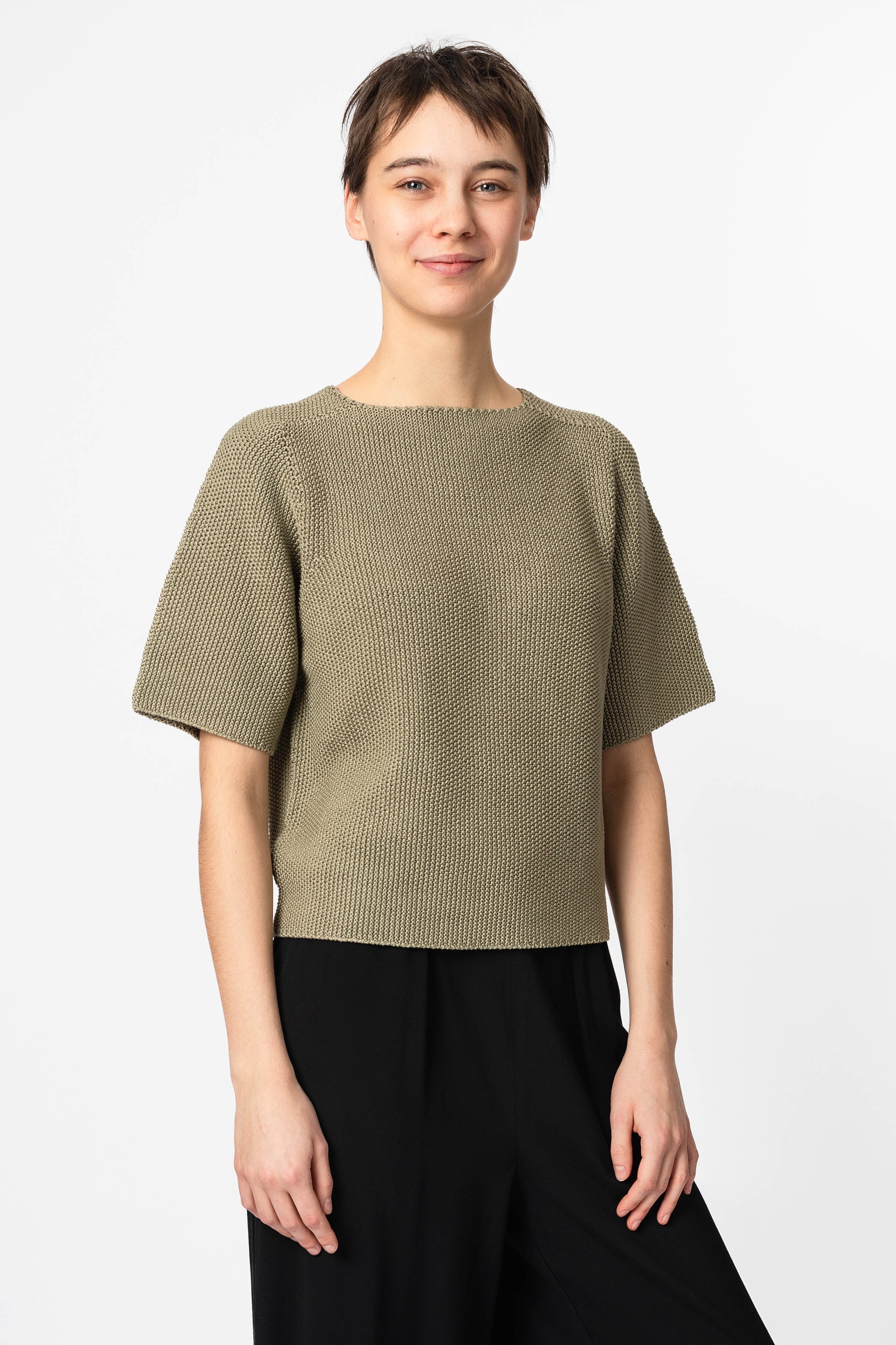 NNIstudio - CLASSIC 2.0 Strick - Shirt - Slate Green - XS -