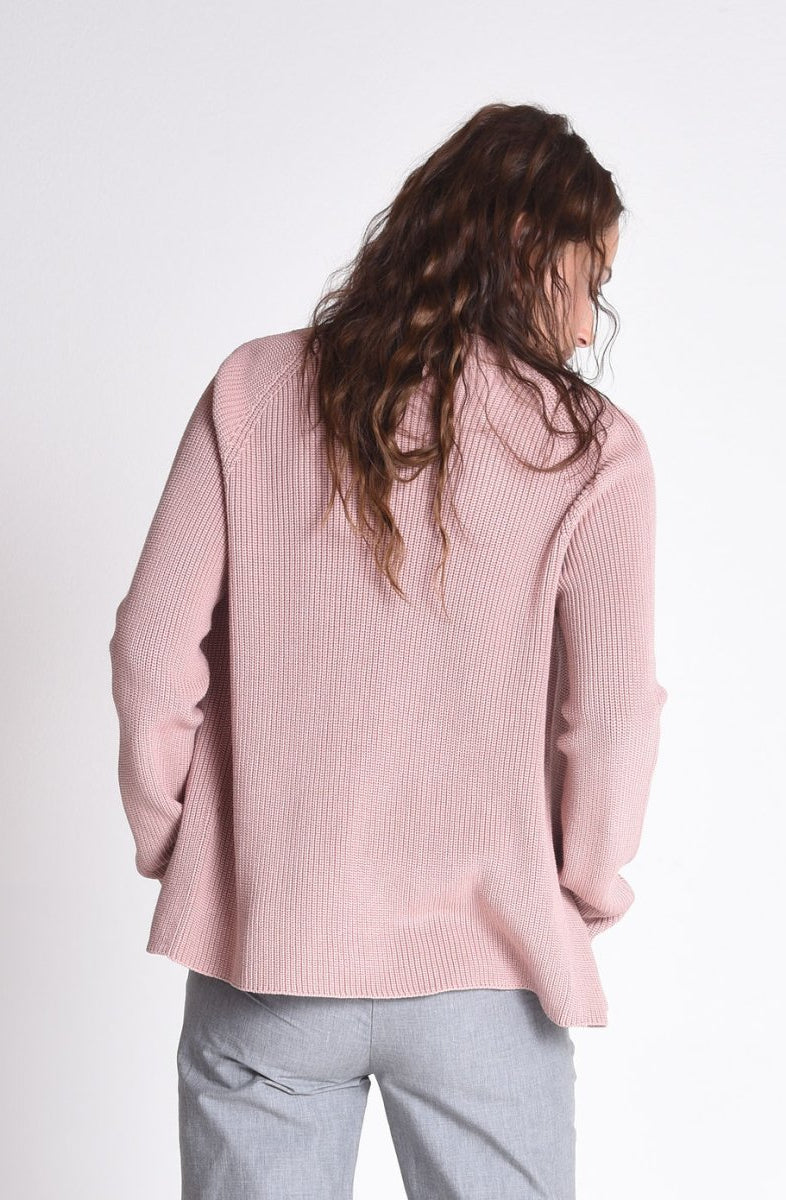 NNIstudio - COTTON Cardigan - Rosé - XS -