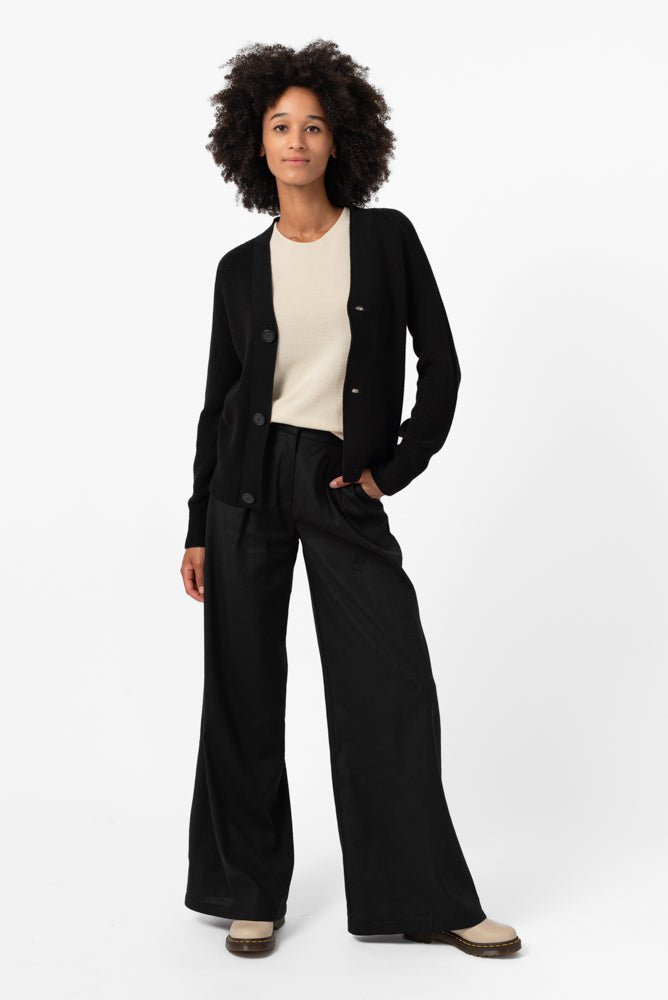 NNIstudio - COTTON Cardigan - Schwarz - XS -