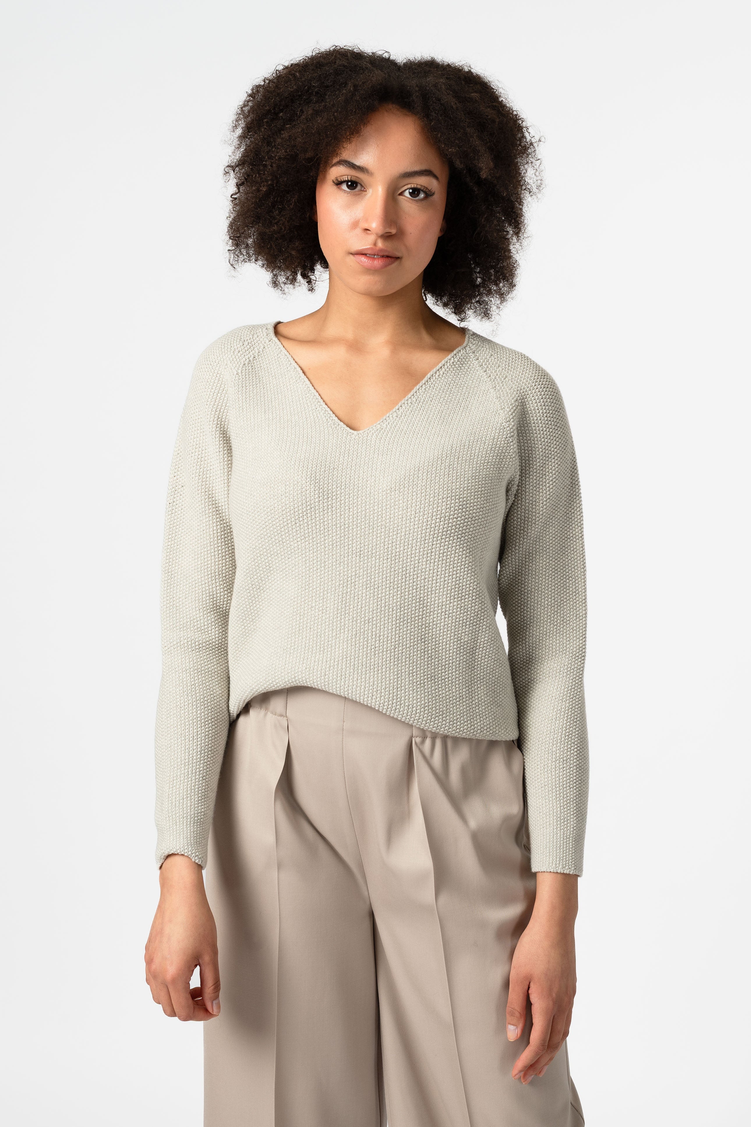 NNIstudio - COZY 2.0 Strick - Pullover Wool - Birch Melange - XS -