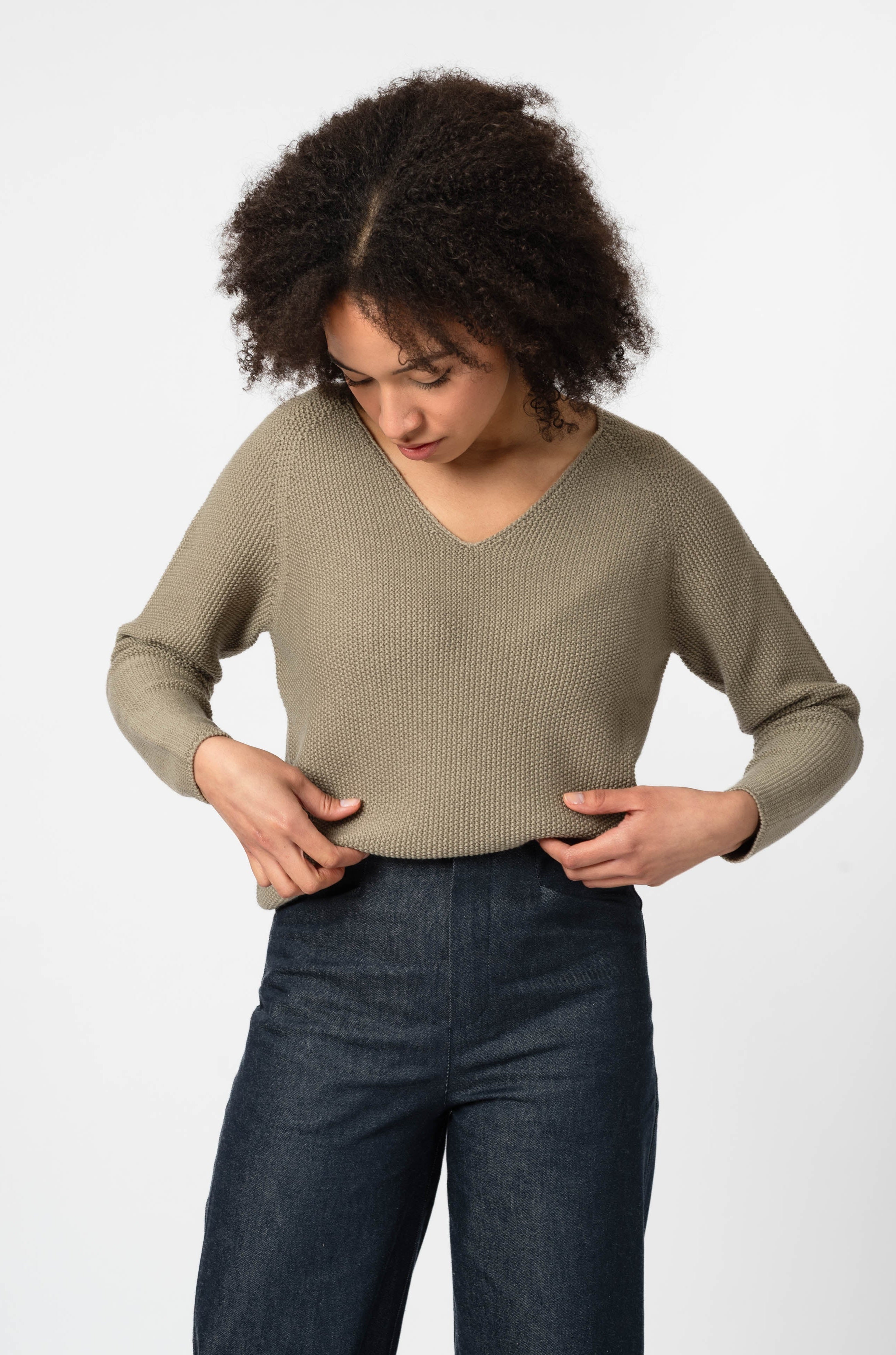 NNIstudio - COZY 2.0 Strick - Pullover Wool - Chinchilla Sand - XS -