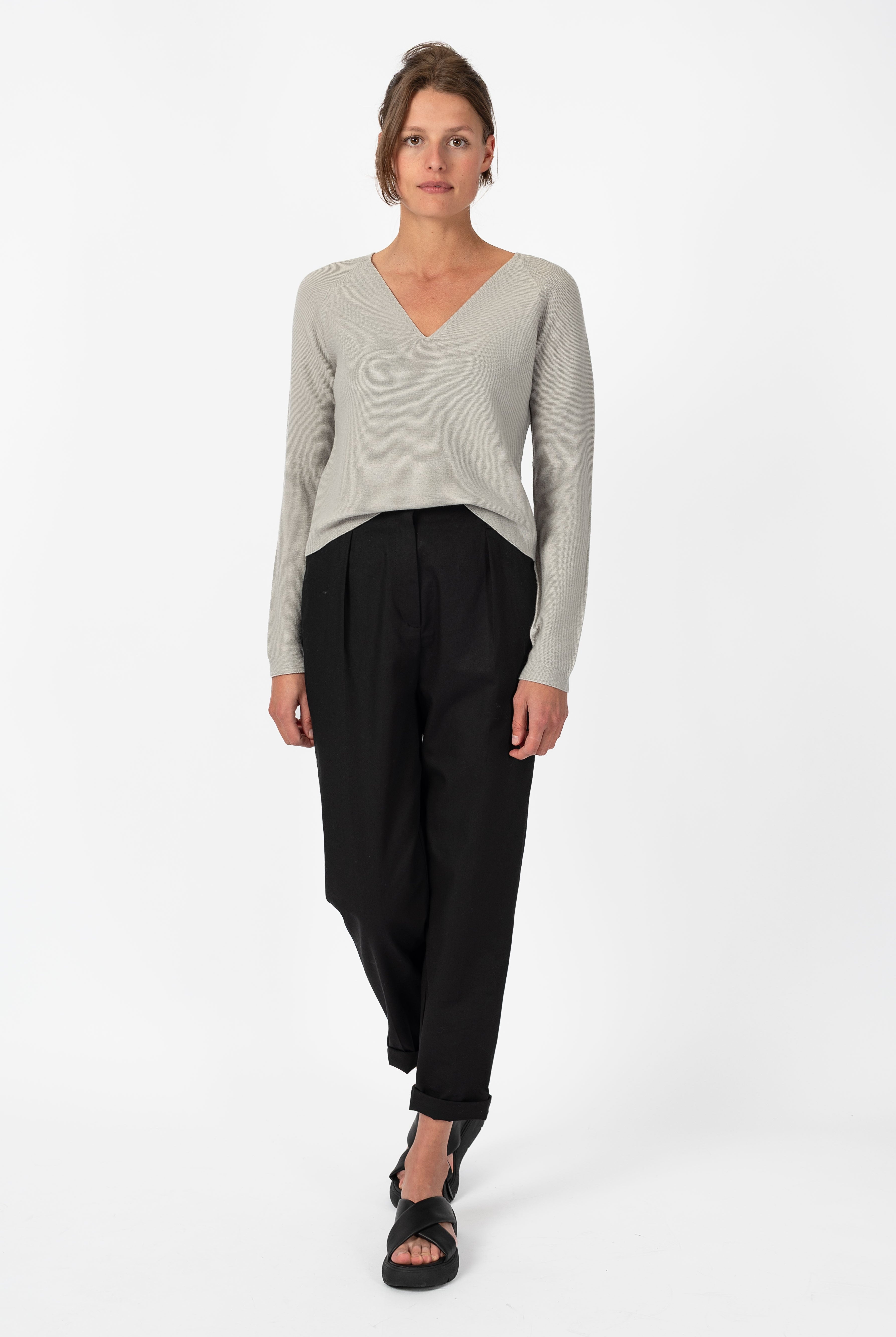 NNIstudio - COZY Pullover - Willow Grey - XS -