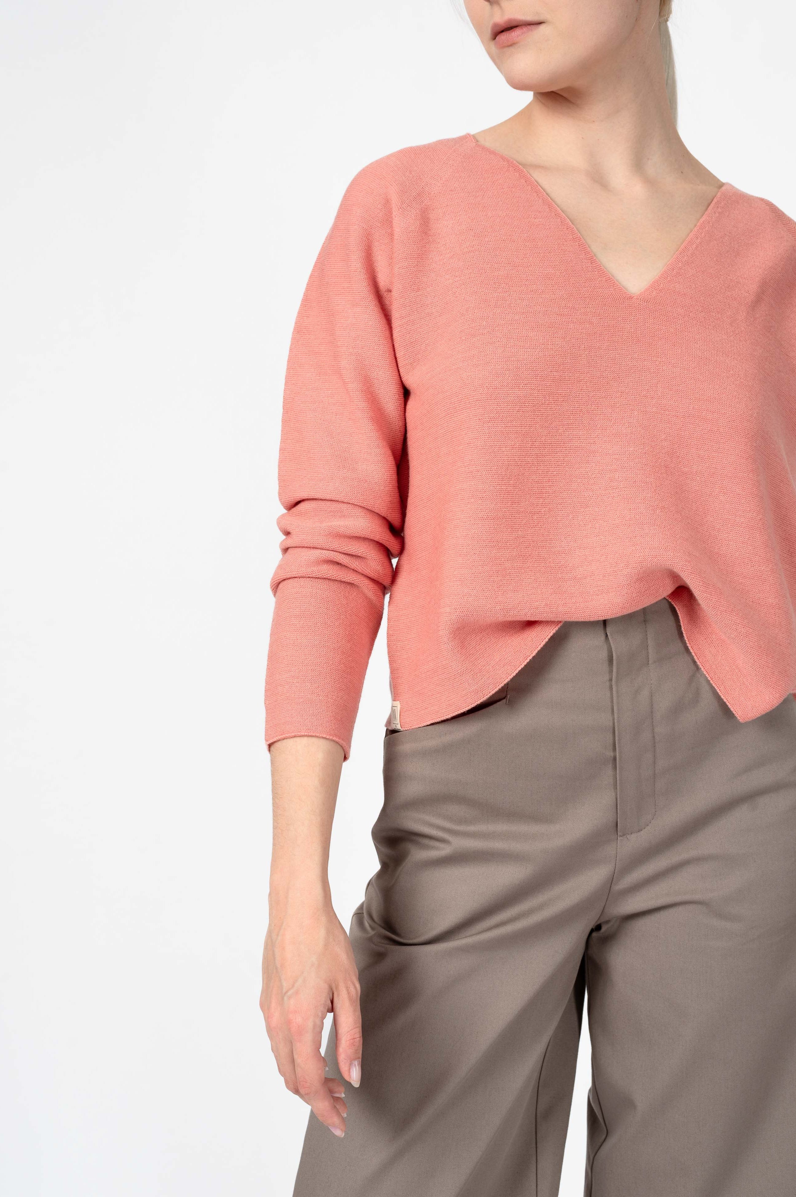 NNIstudio - COZY Strick - Pullover - Peach Pink - XS -