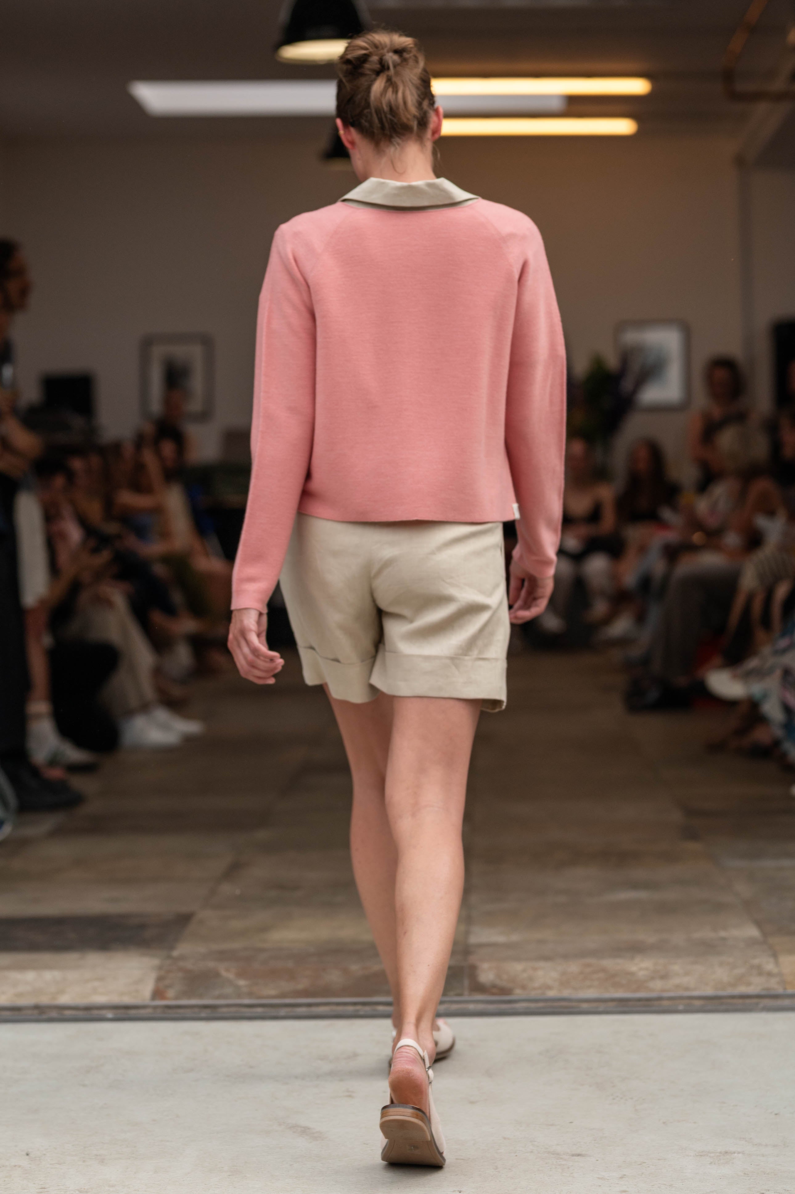 NNIstudio - COZY Strick-Pullover - Peach Pink - XS -